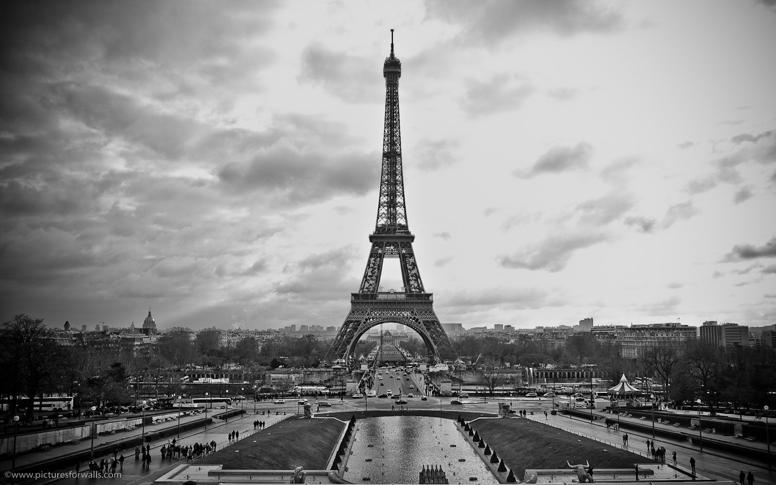 Torre Eiffel bianco e nero, 1600x1001 HD, Monitor Gaming