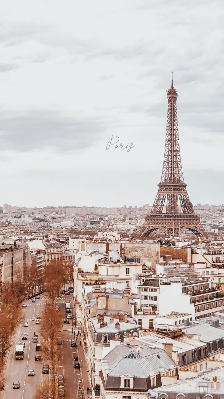 Torre Eiffel vista panoramica Parigi, 736x1308 Verticale, Telefono