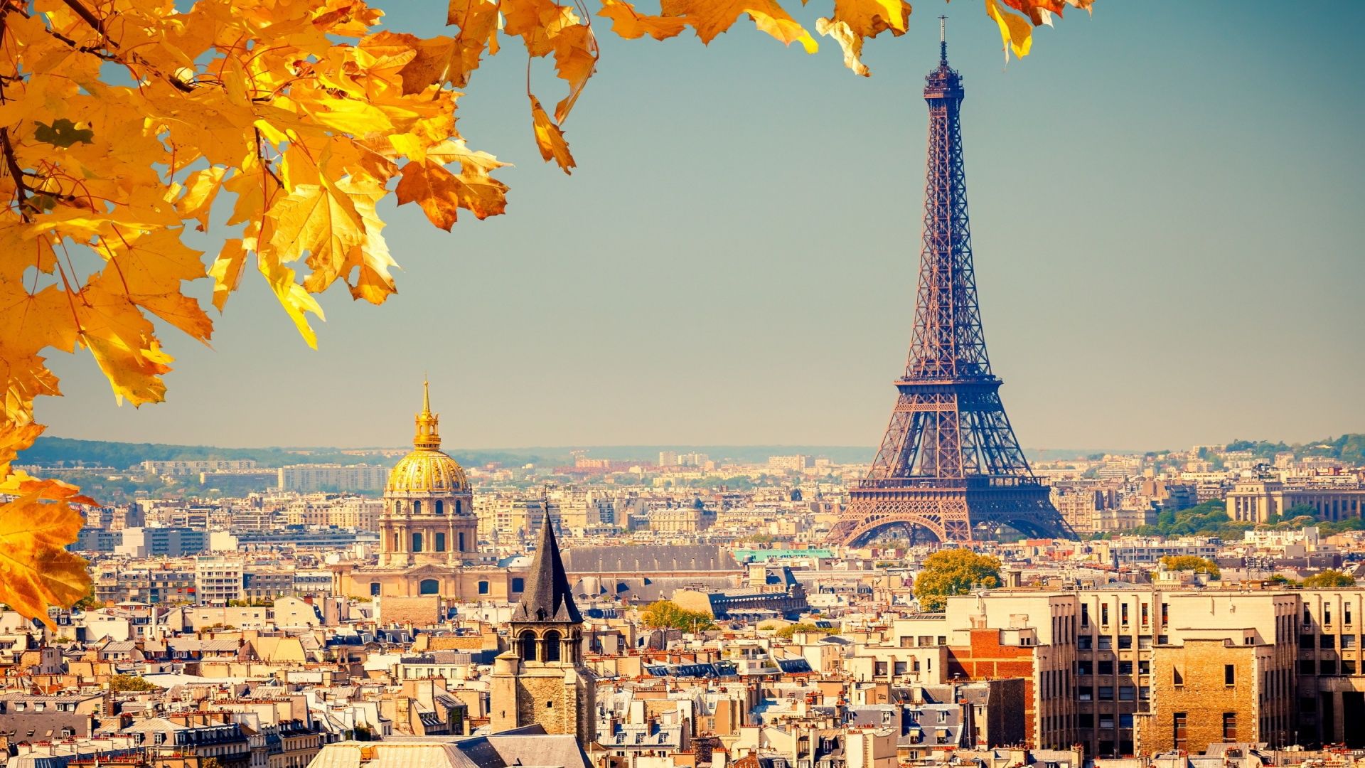 Torre Eiffel Parigi autunno, 1920x1080 1080p, Desktop