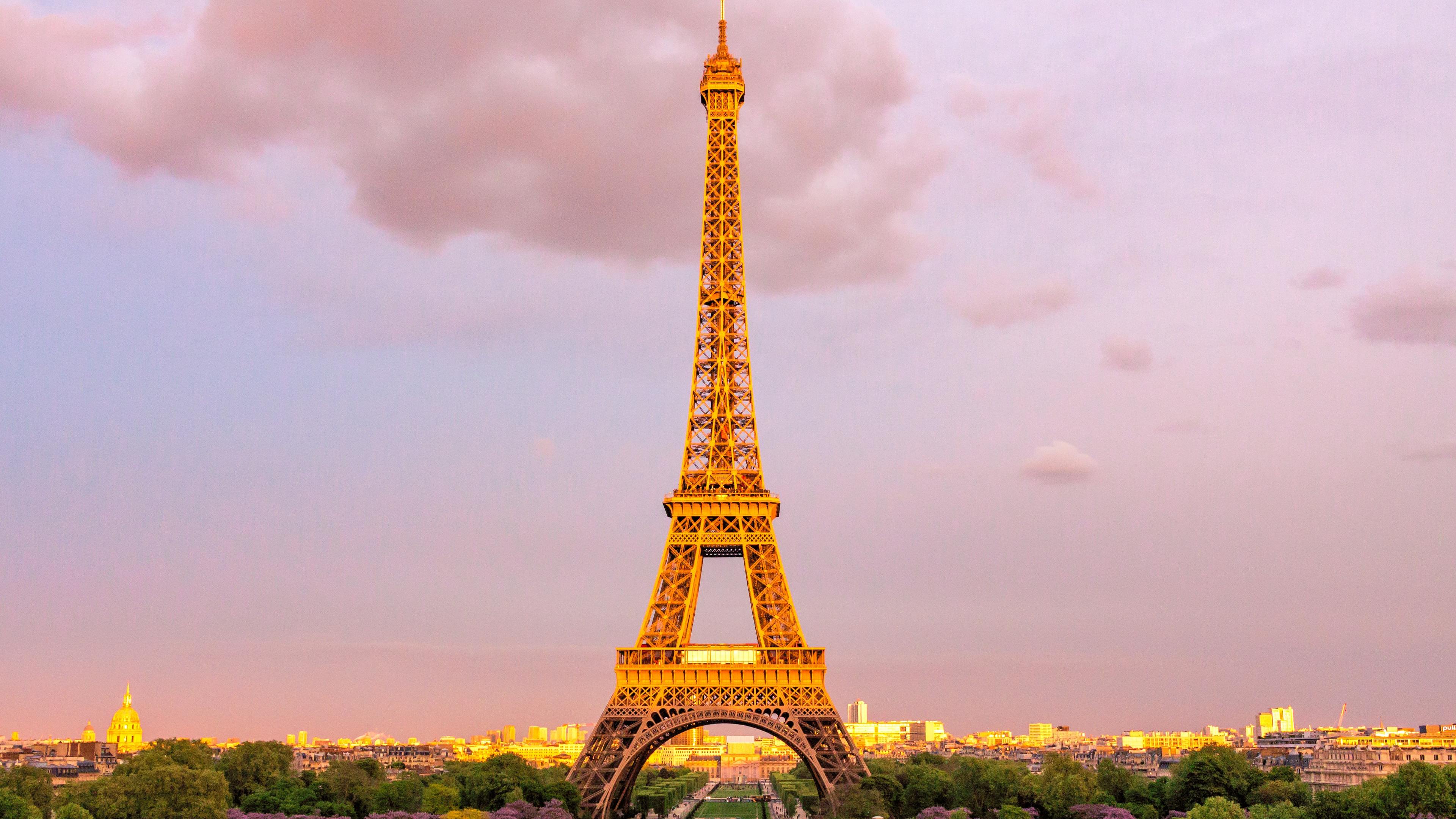 Torre Eiffel al tramonto, 3840x2160 Ultra HD, 4K TV