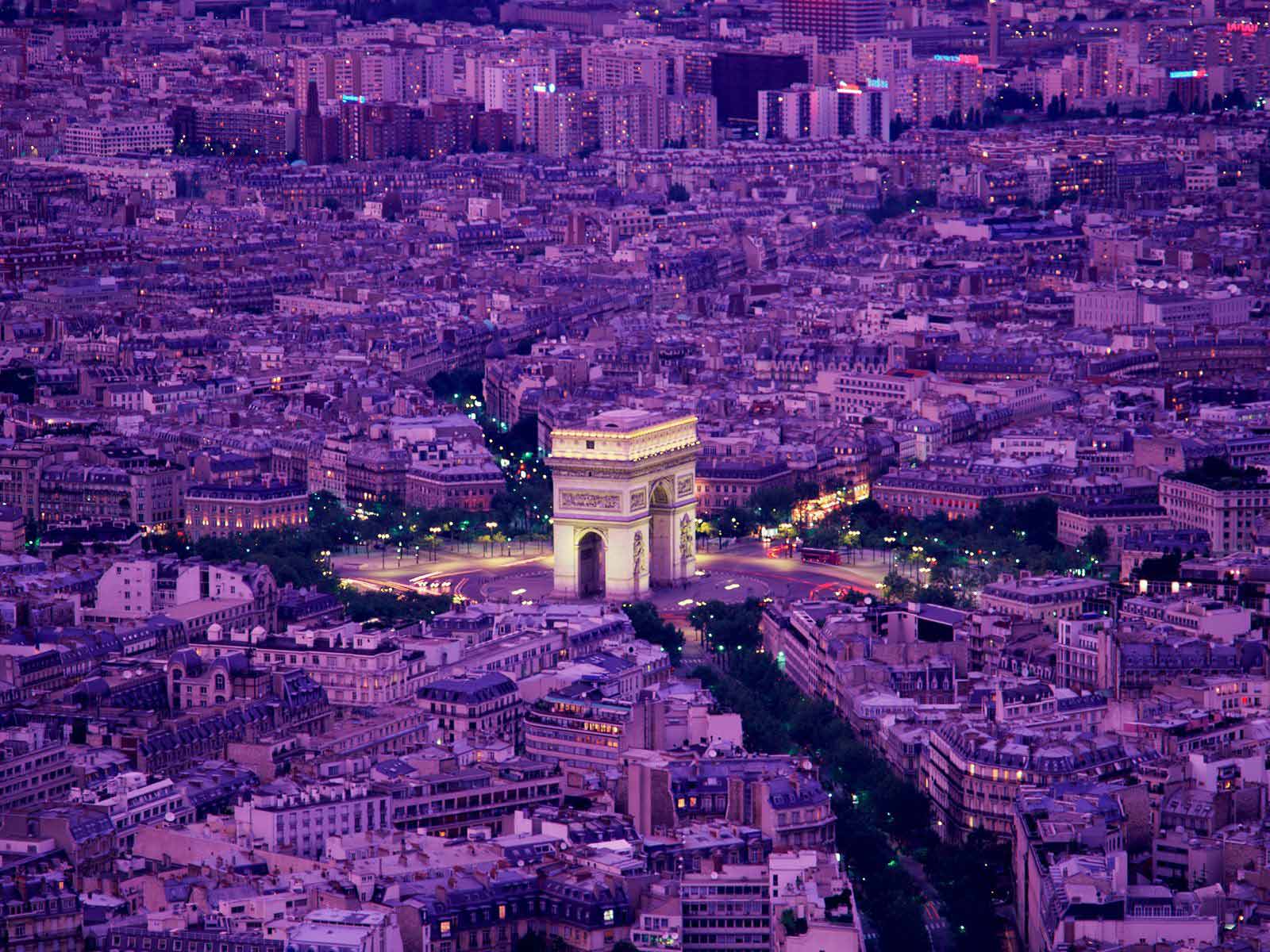 Arco di Trionfo Parigi notte, 1600x1200 HD Ready, Notebook Gaming