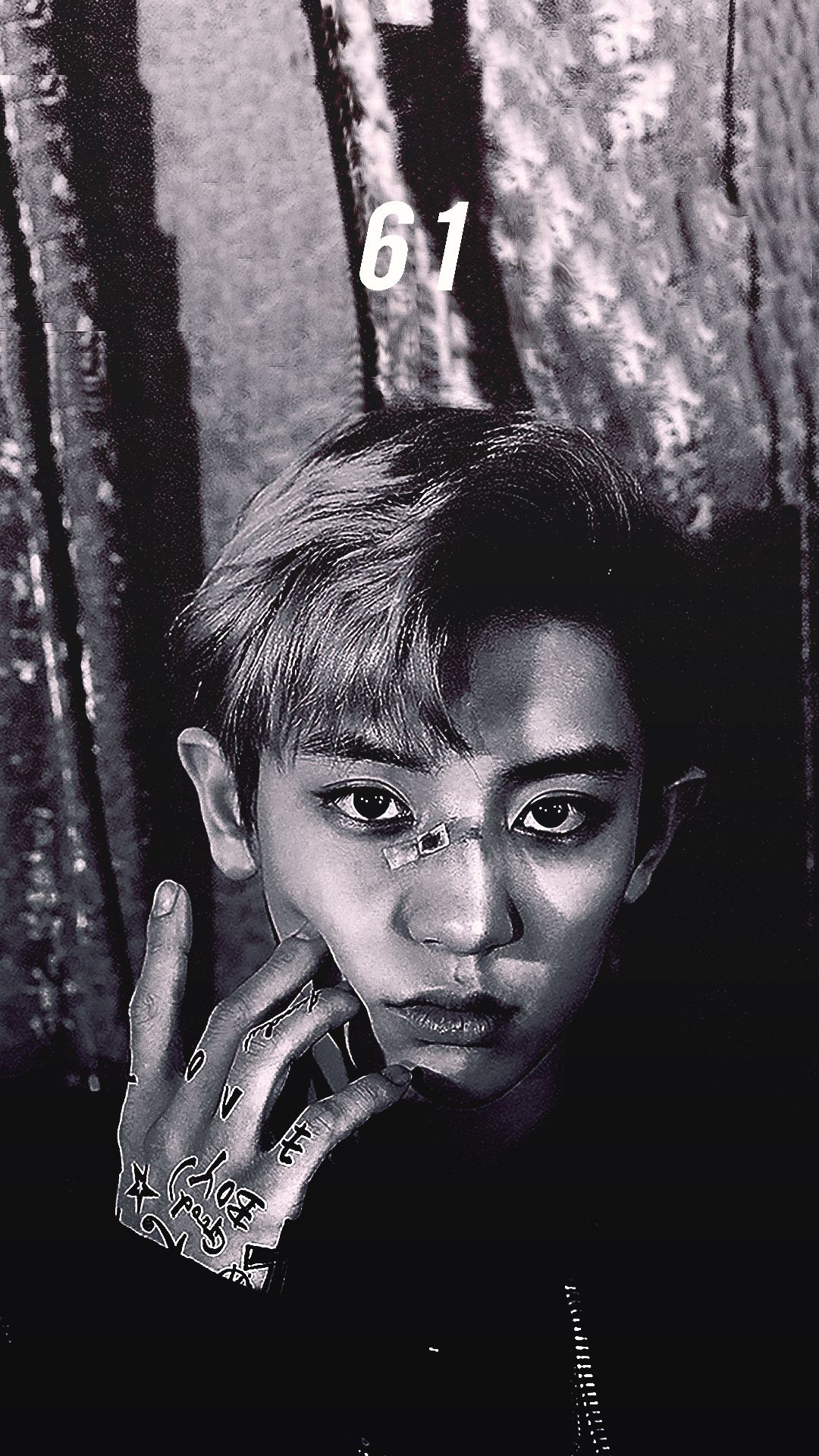 Park Chanyeol EXO bianco e nero, 1080x1920 Full HD Verticale, iPhone