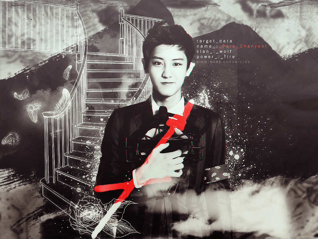 Park Chanyeol EXO collage artistico, 1024x768 HD, iMac
