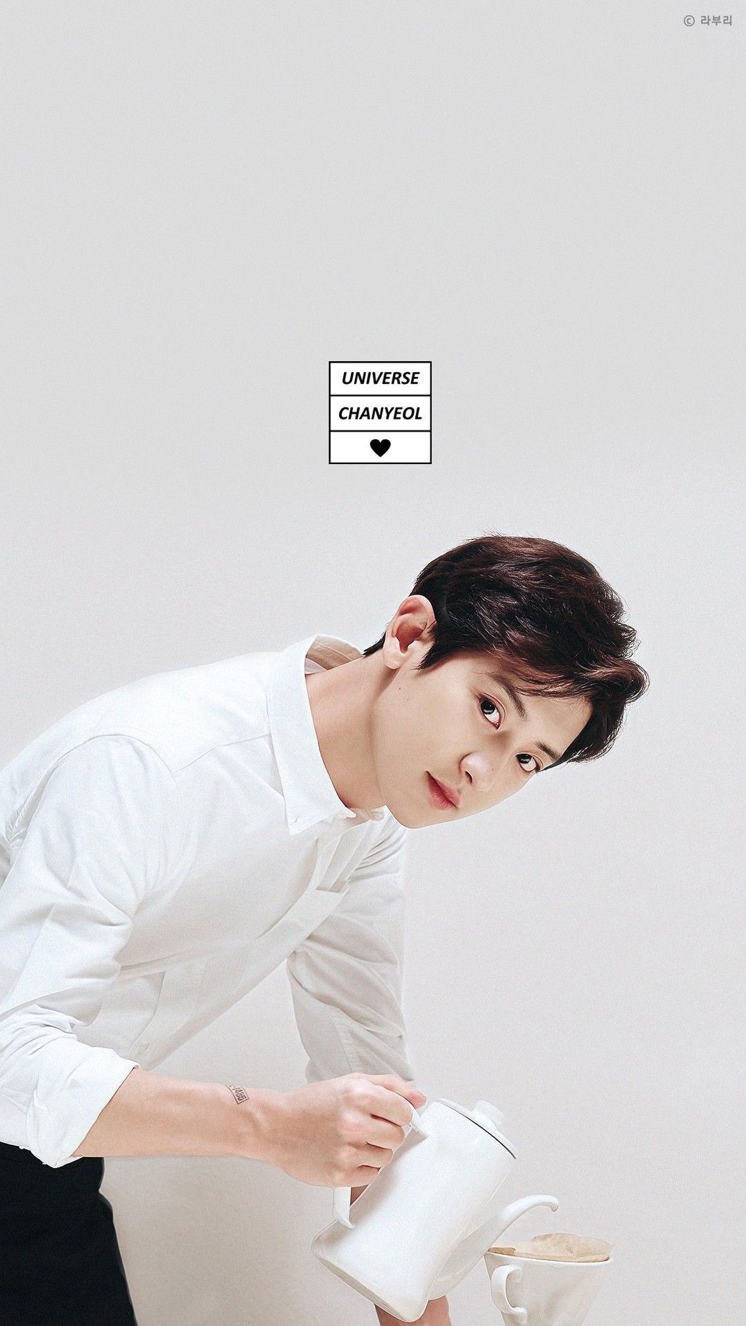 Park Chanyeol EXO camicia bianca, 1080x1920 Verticale, Telefono