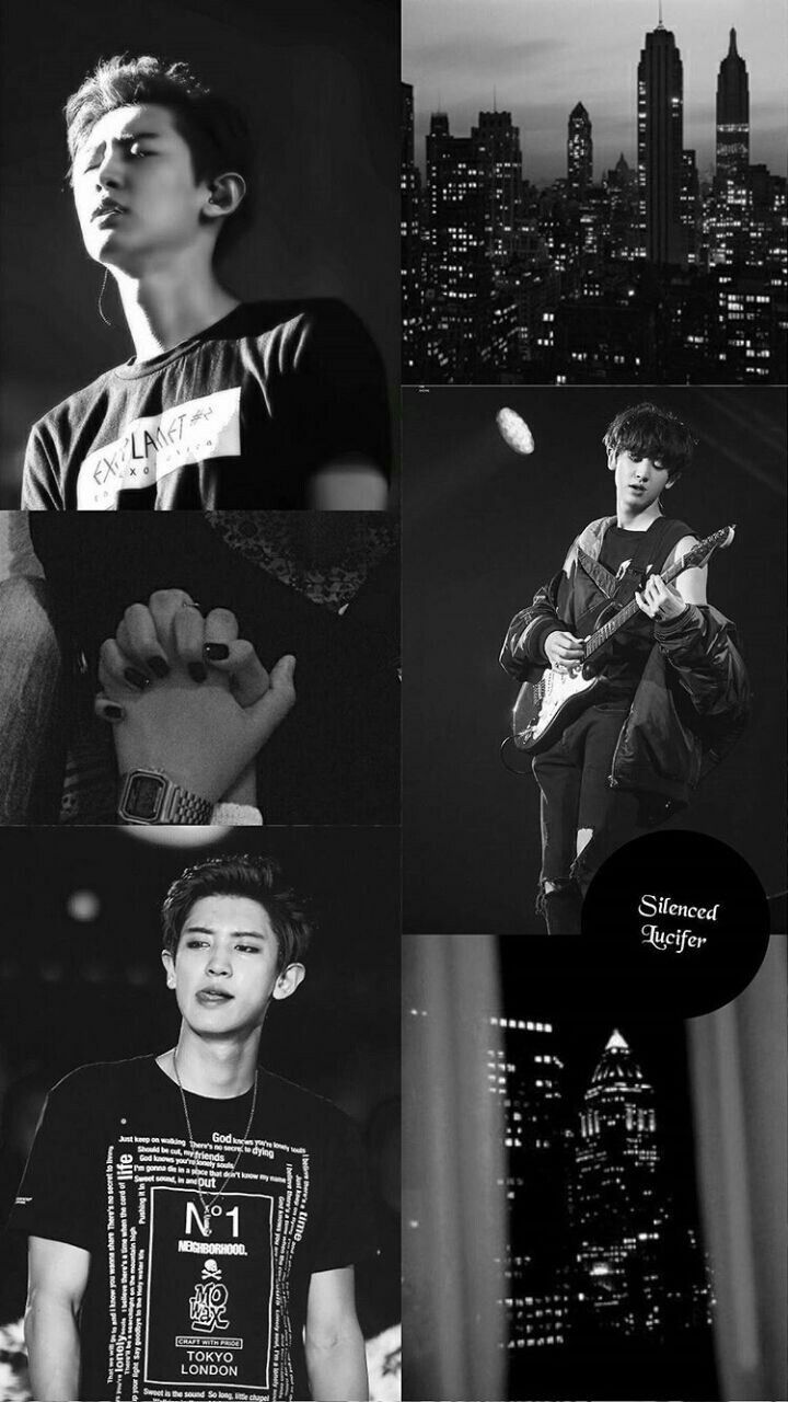 Park Chanyeol collage bianco nero, 720x1280 Verticale, Xiaomi
