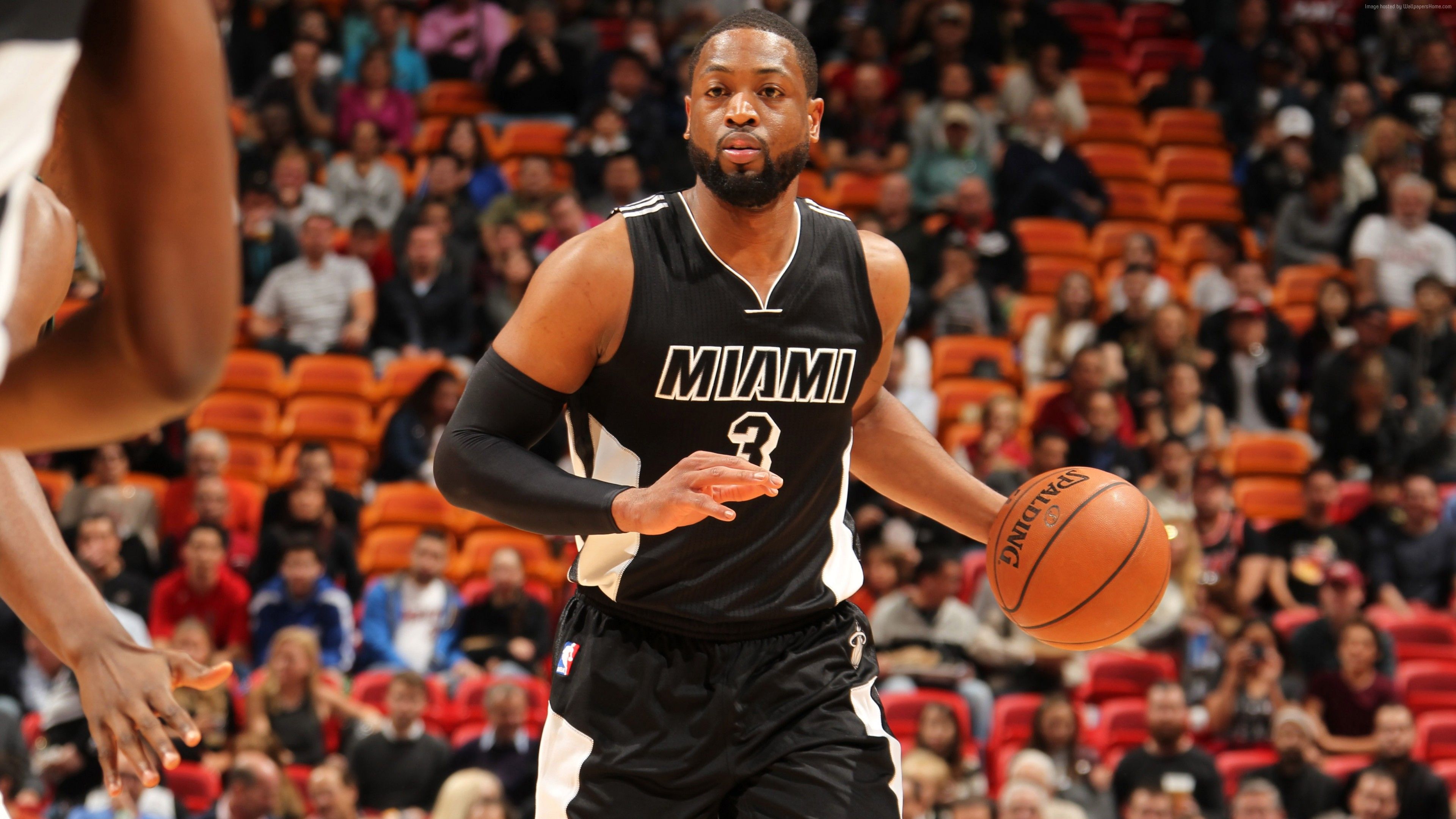 Dwyane Wade, Miami Heat, basket, NBA, 3840x2160 UHD, PC 4K
