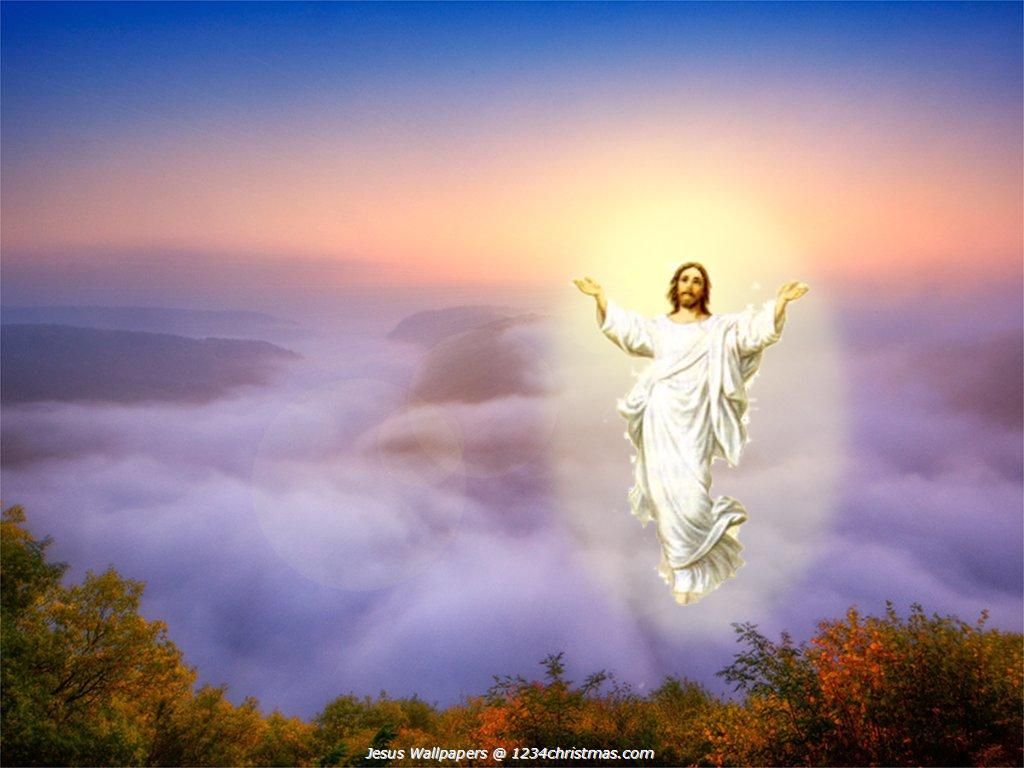 Gesù Cristo tra le nuvole, 1024x768 HD, iMac