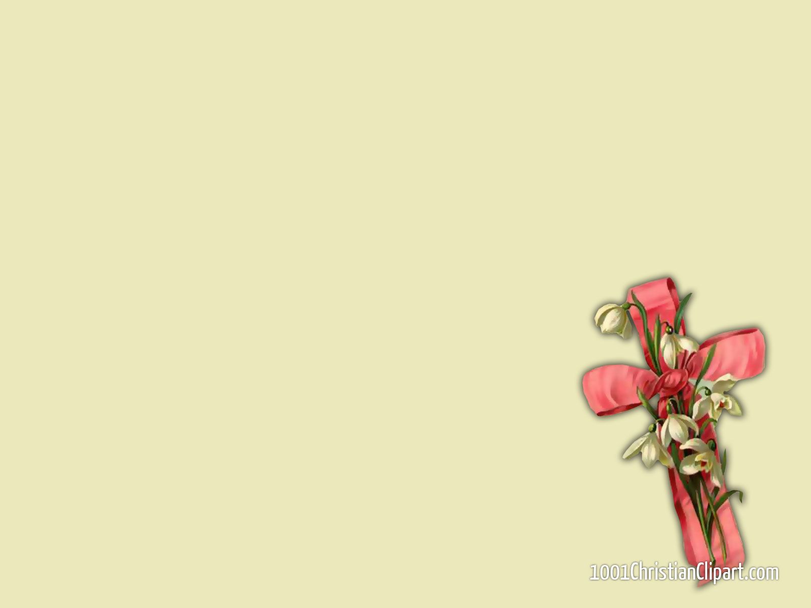 Croce dorata con nastro rosa, 1600x1200 HD Ready, Desktop