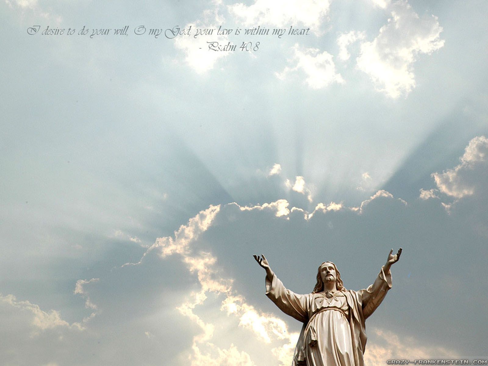 Gesù Cristo braccia alzate cielo, 1600x1200 HD, Desktop