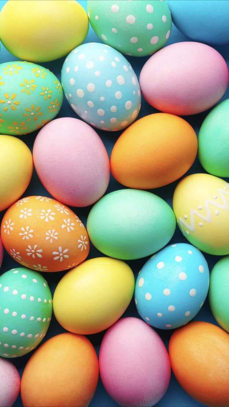Uova di Pasqua colorate decorate, 750x1334 Full HD Verticale, Smartphone