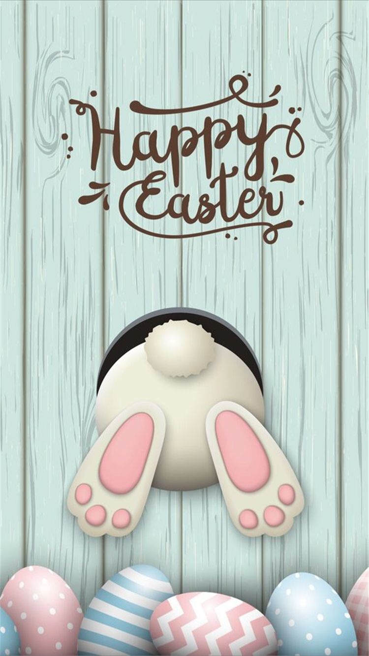 Coniglietto Pasqua uova colorate, 750x1333 Verticale, Mobile