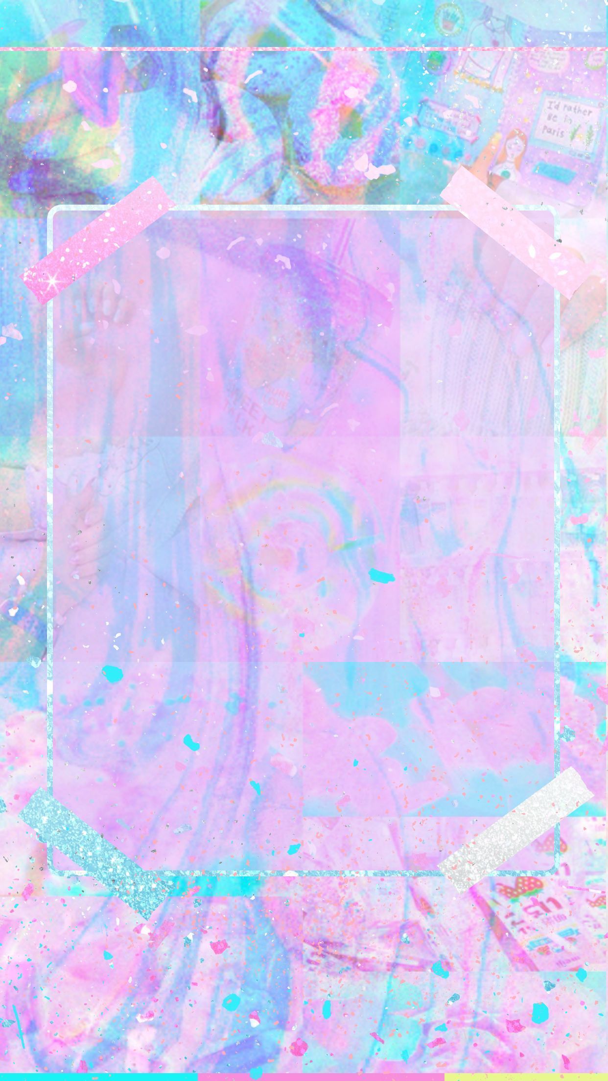 Sfondo astratto pastello rosa azzurro, 1242x2208 Full HD Verticale, Smartphone