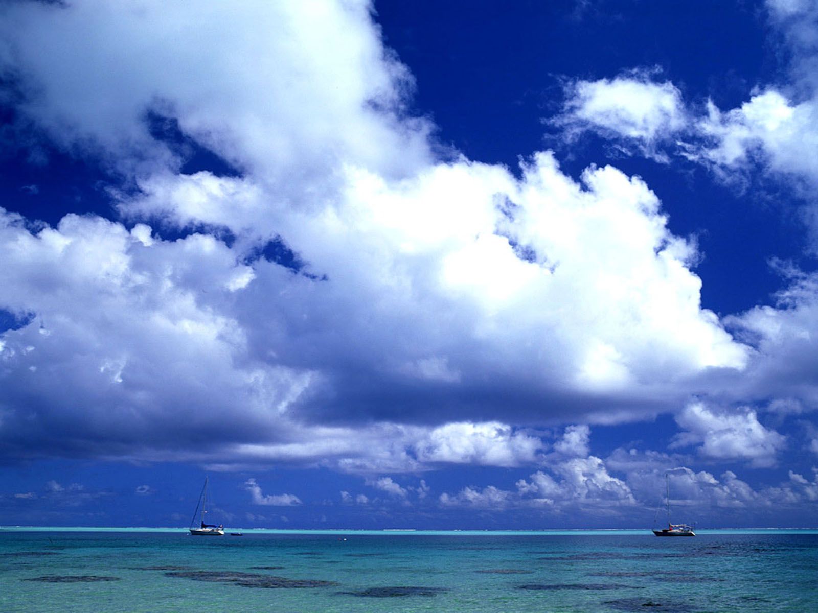 Nuvole bianche cielo blu, 1600x1200 900p, PC
