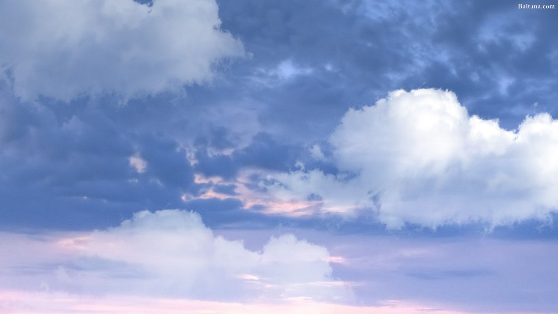 Cielo nuvoloso azzurro pastello, 1920x1080 Full HD 1080p, Monitor Gaming