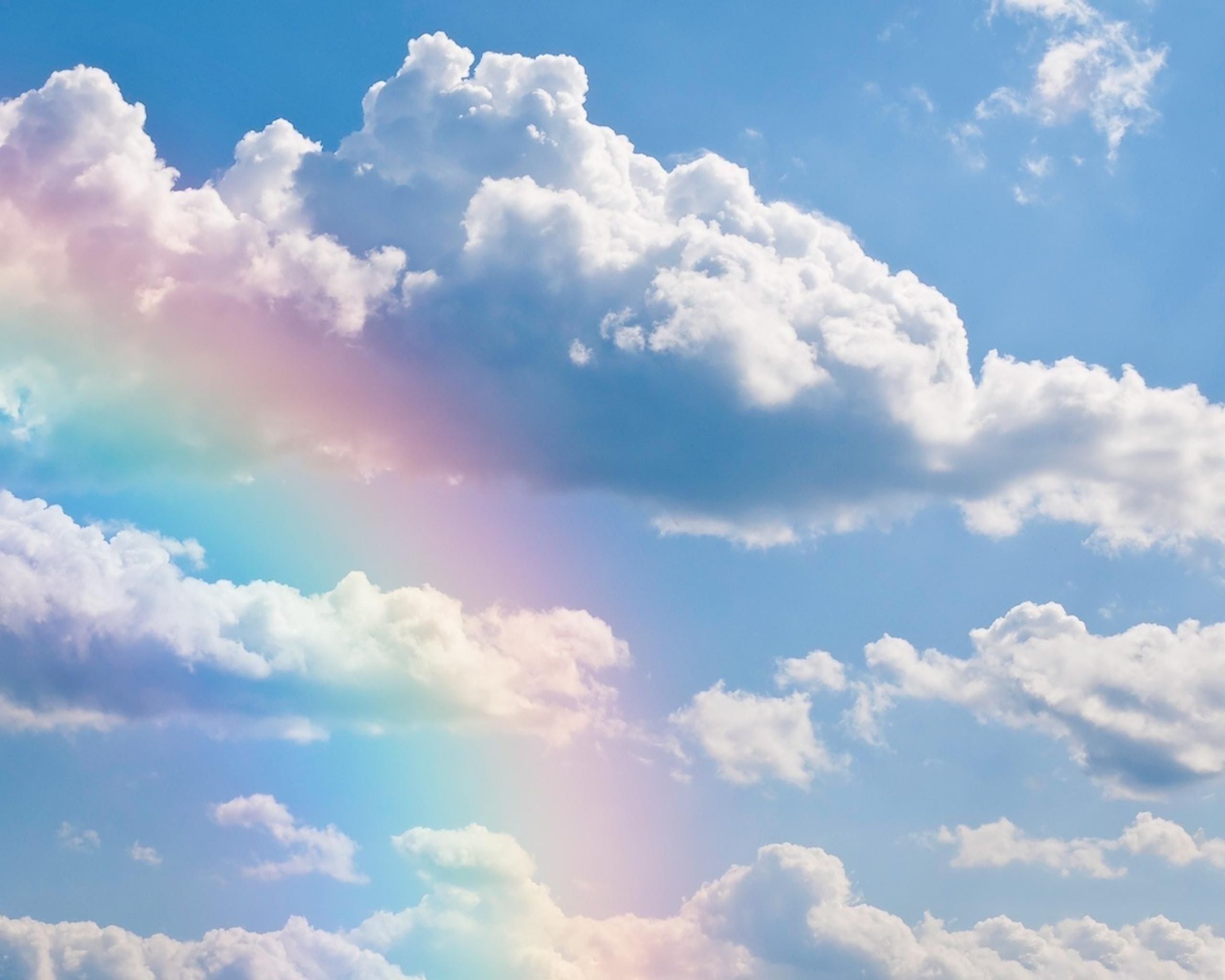 Arcobaleno tra nuvole cielo, 2560x2048 2K+, PC Desktop
