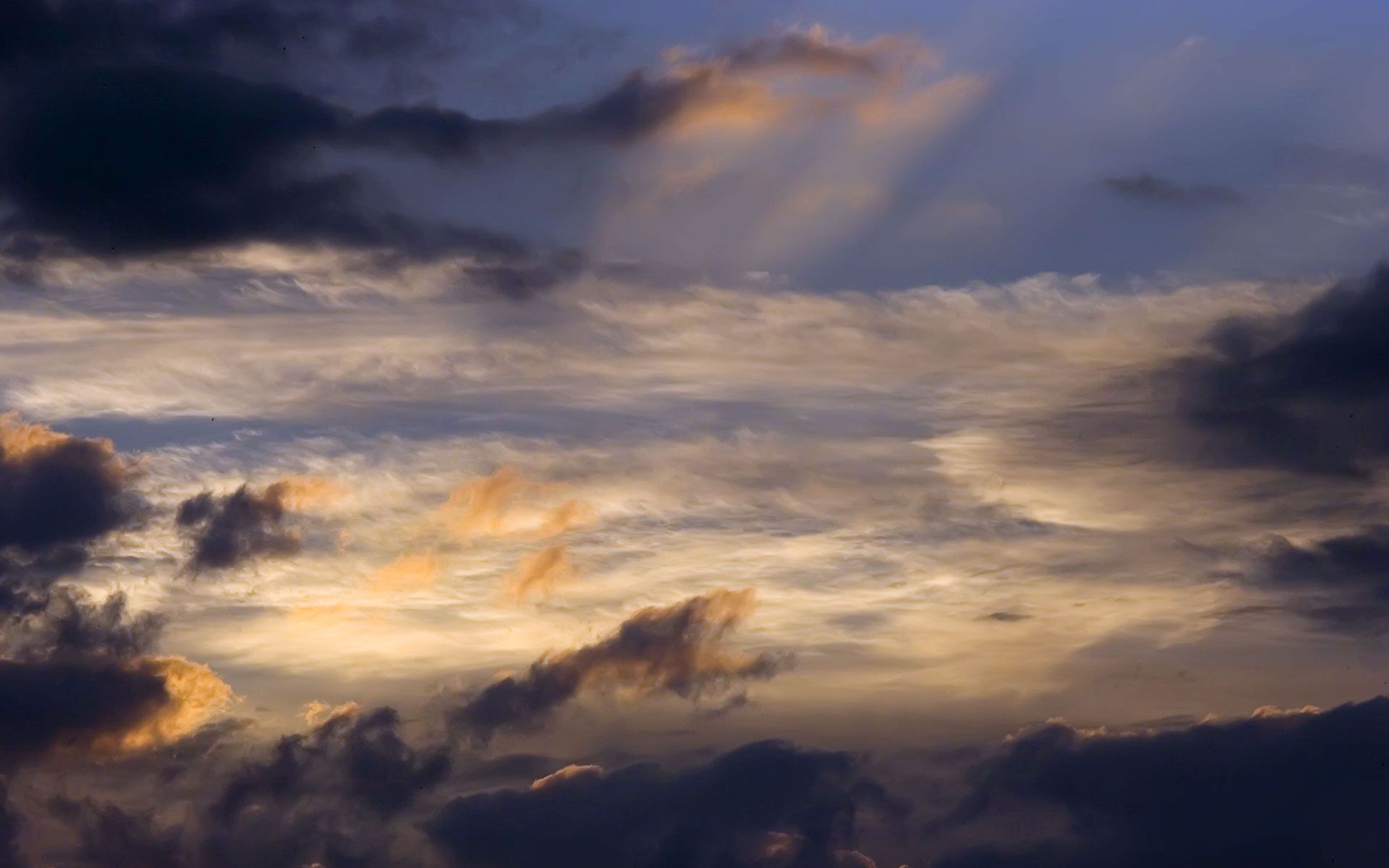 Cielo nuvoloso al tramonto, 1920x1200 WUXGA, Monitor Gaming
