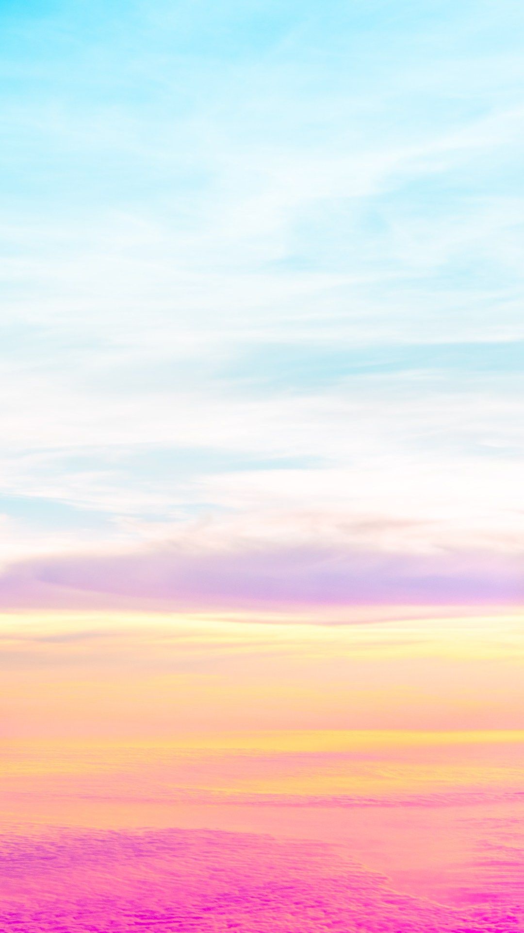 Cielo pastello al tramonto, 1080x1920 Full HD Verticale, Smartphone