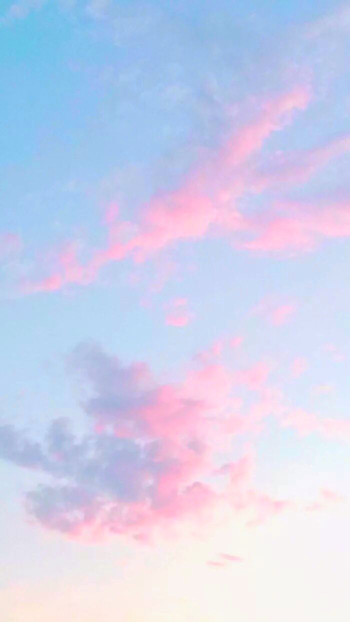 Cielo pastello con nuvole rosa, 700x1244 Verticale, Telefono