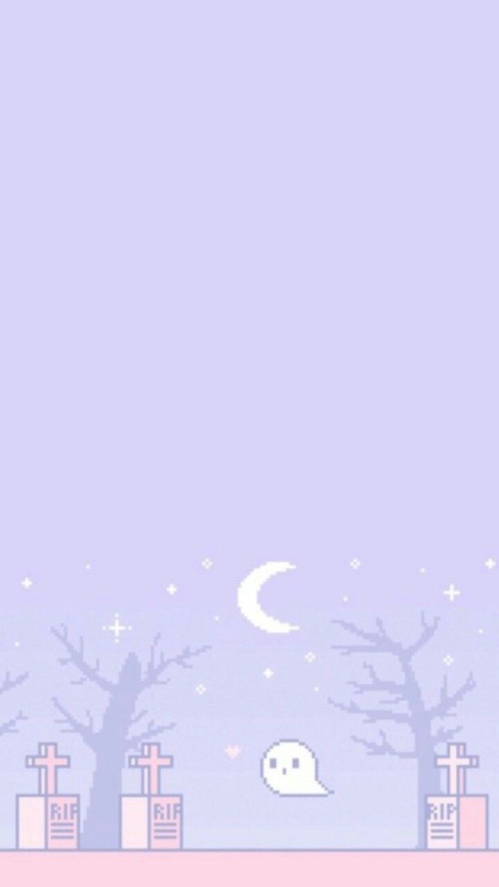 Fantasma pastello cimitero notte, 720x1280 Verticale, Mobile
