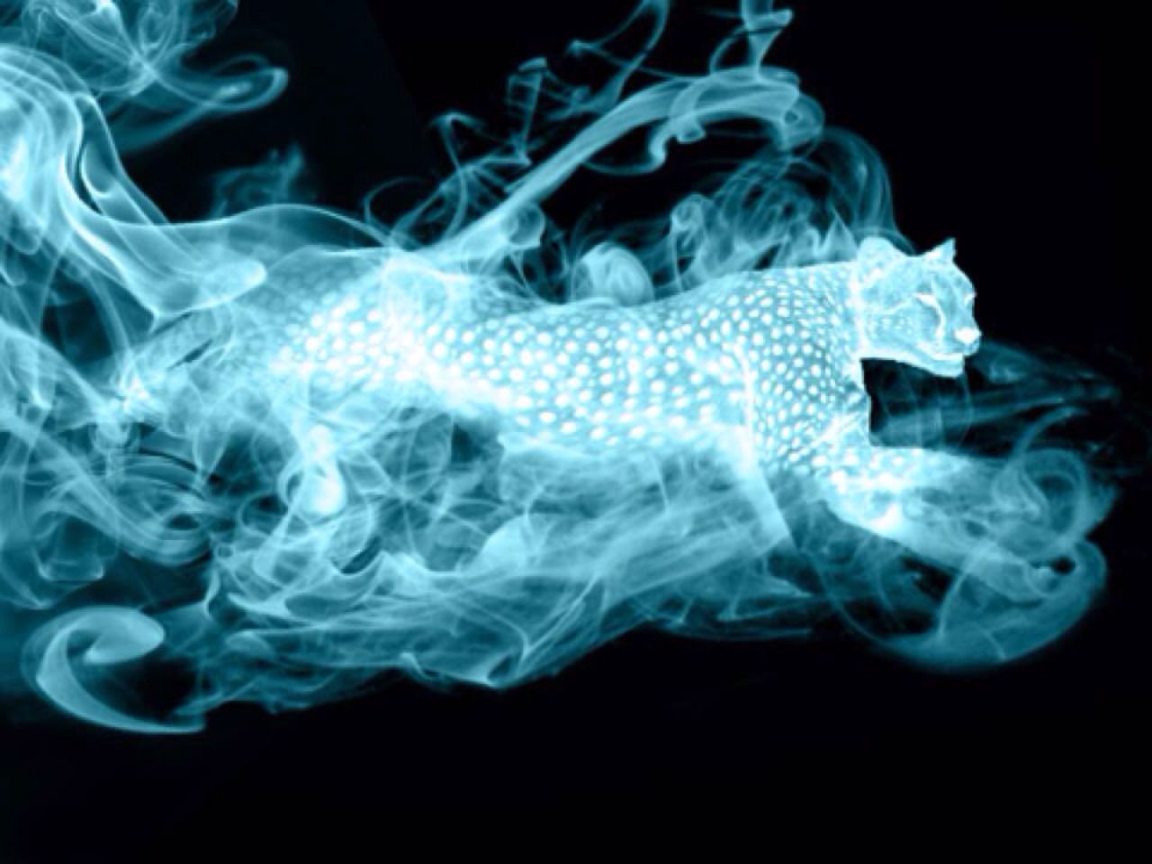 Patronus cervo blu luminoso, 721x1280 Verticale, Telefono