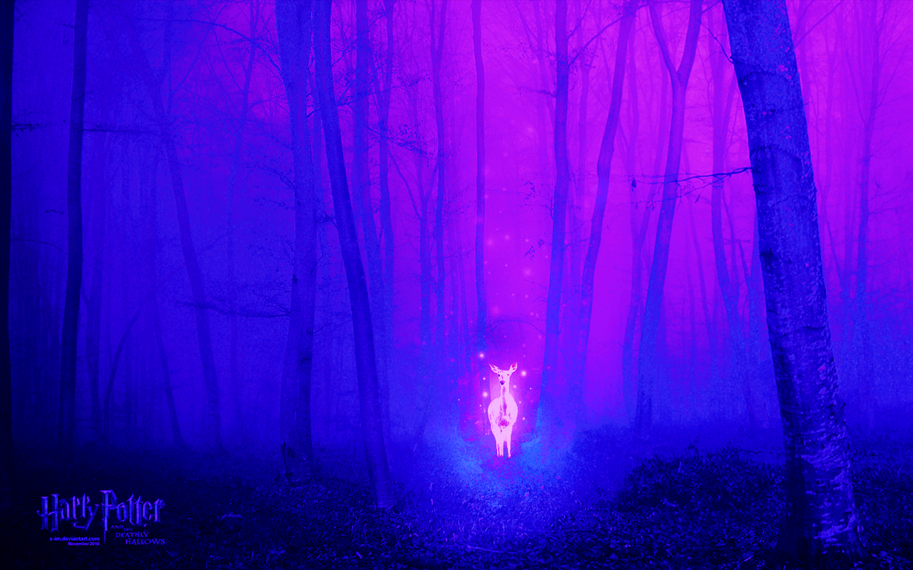 Patronus cervo Harry Potter foresta, J.K. Rowling, 1280x800 HD, Desktop