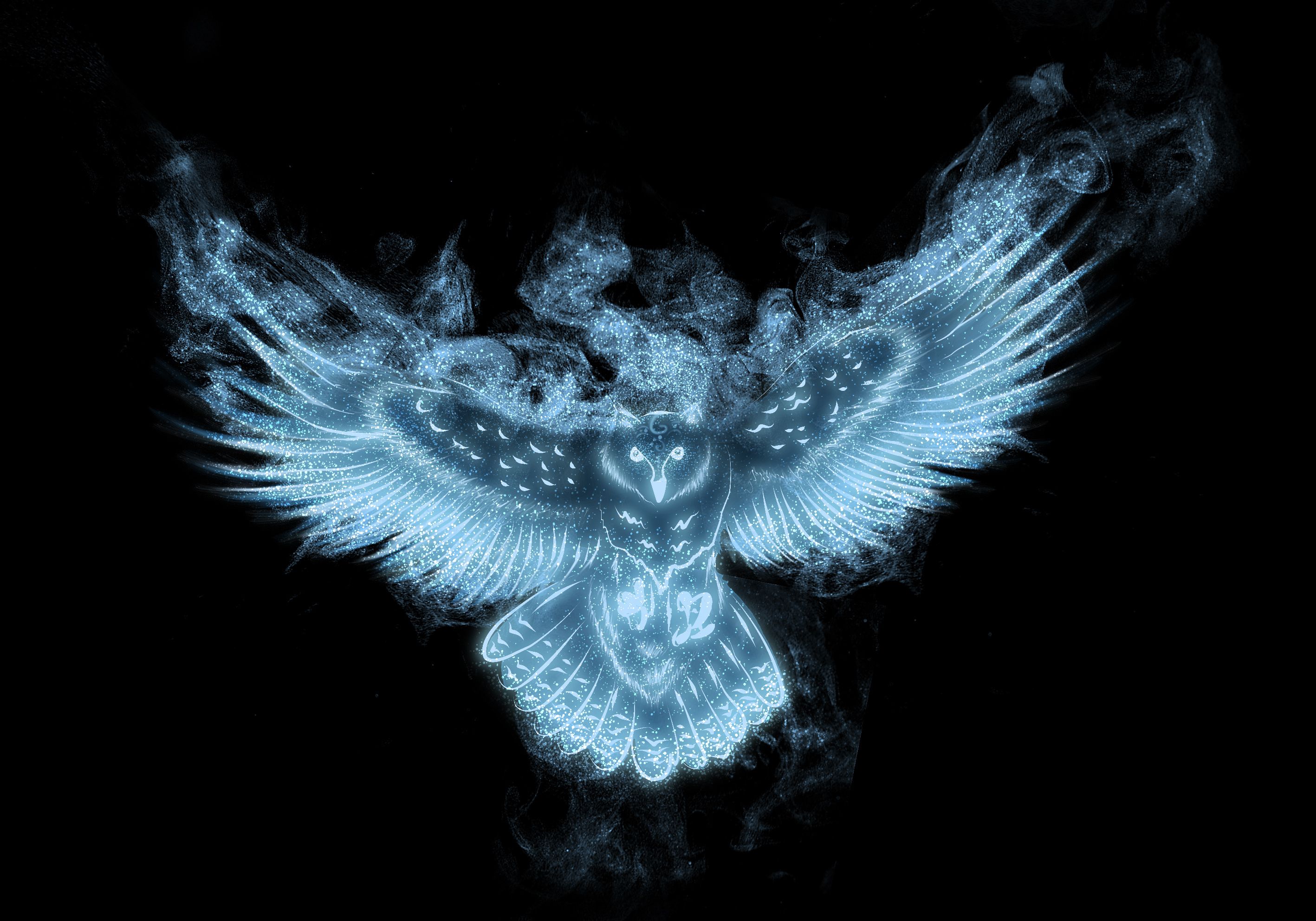 Gufo Patronus luminoso Harry Potter, 2835x1984 2K, Laptop