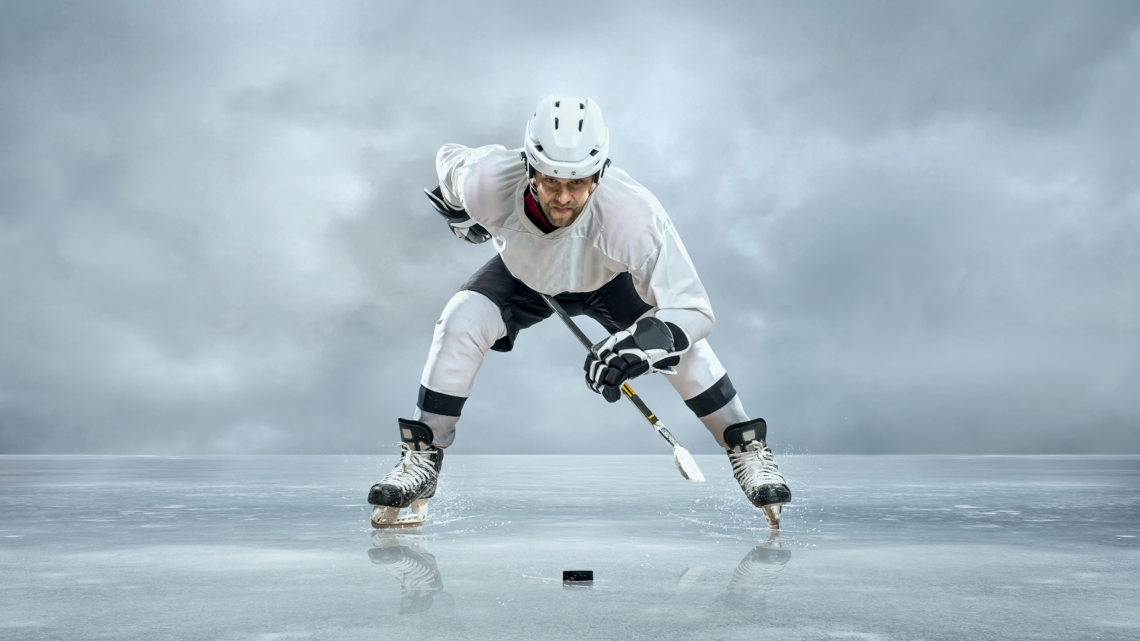 Giocatore hockey su ghiaccio, 3840x2160 4K Ultra HD, Monitor 4K