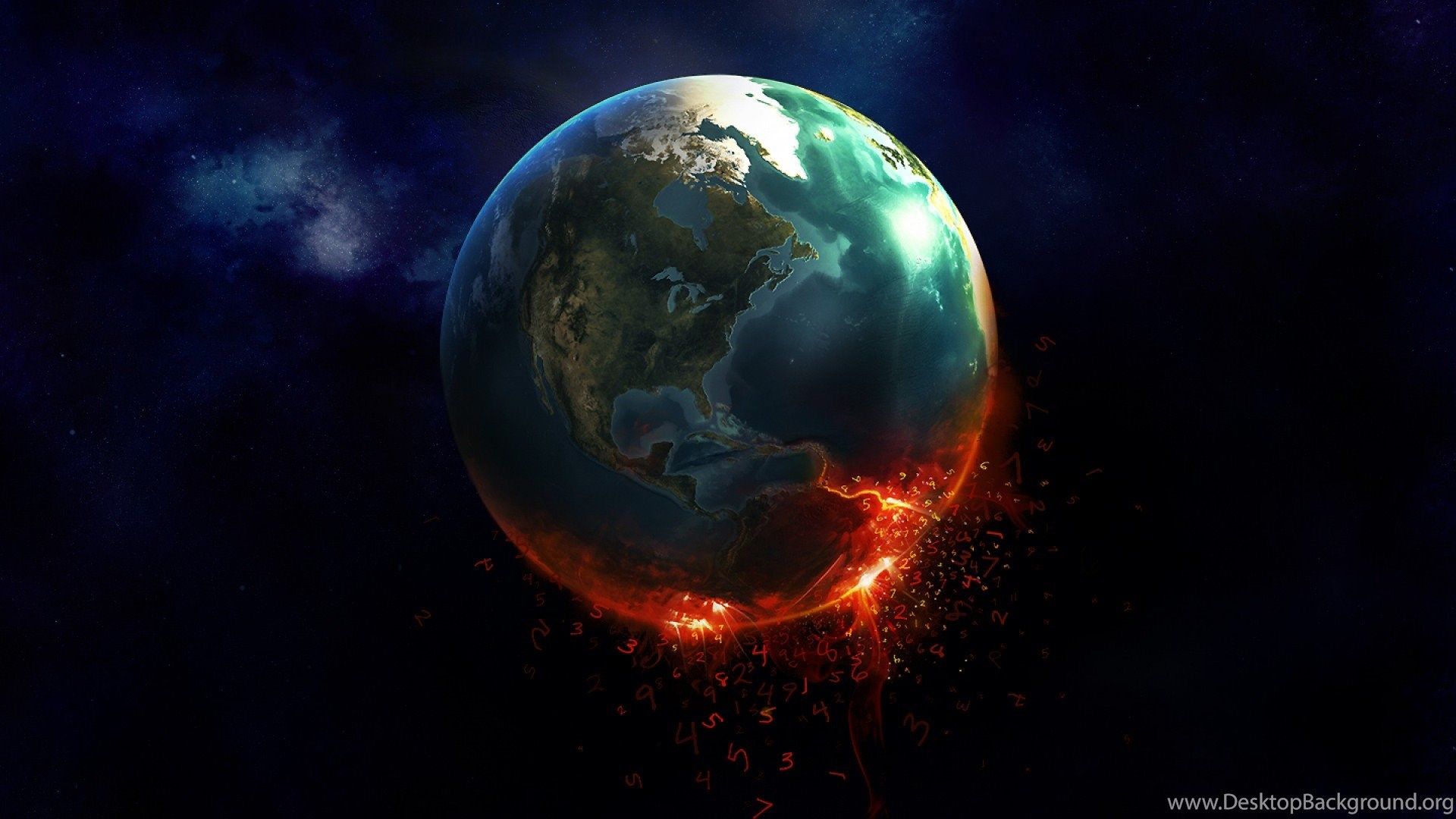Pianeta Terra in distruzione, 1920x1080 1080p, Desktop
