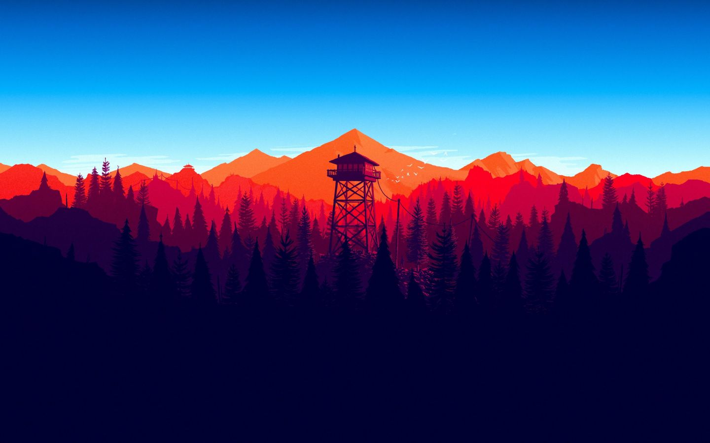 Torre di avvistamento montagne rosse, sfondi per PC, 1440x900 720p, Monitor Gaming