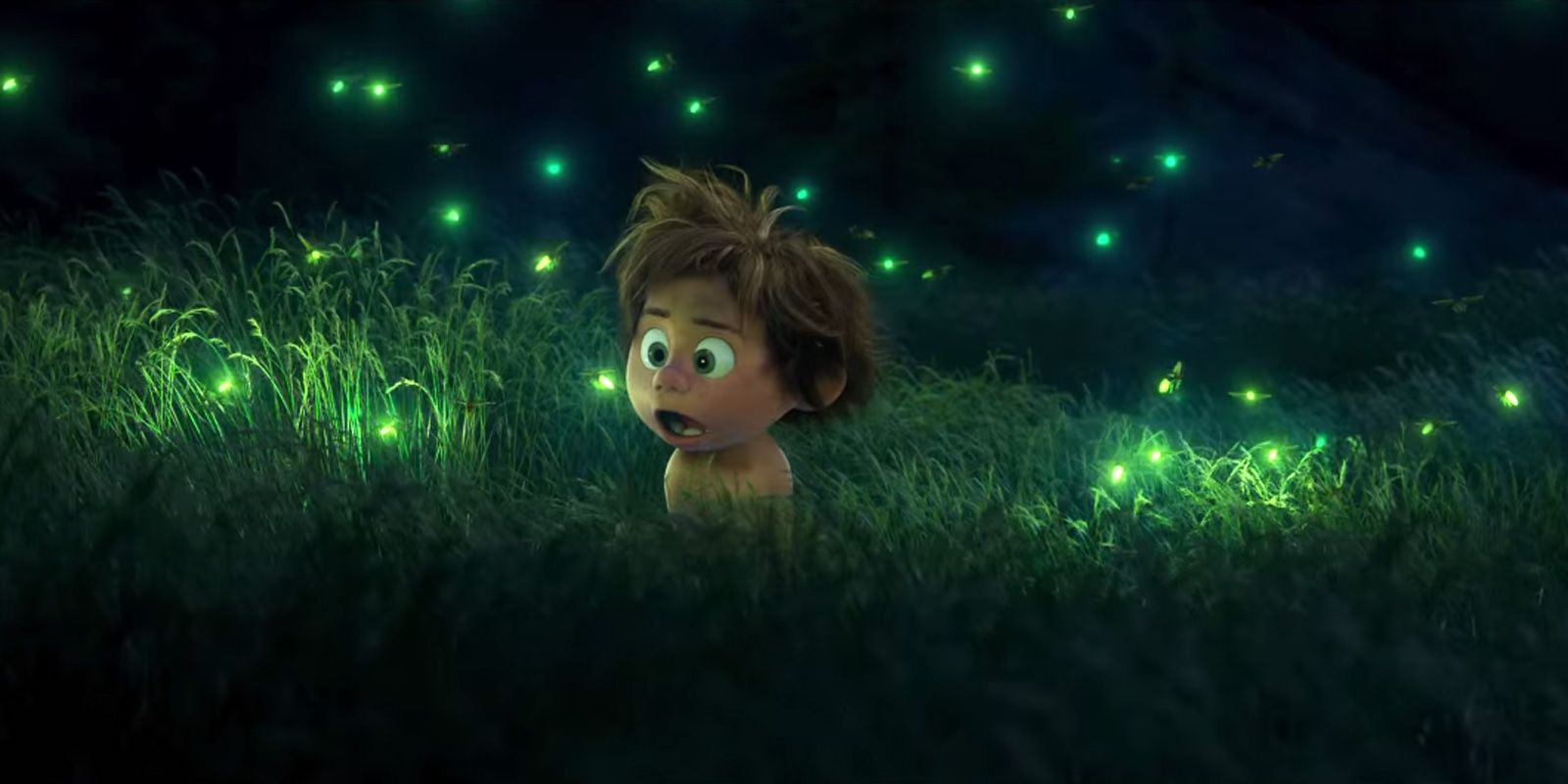Il viaggio di Arlo, lucciole notte, sfondi per PC, 1600x800 900p, PC