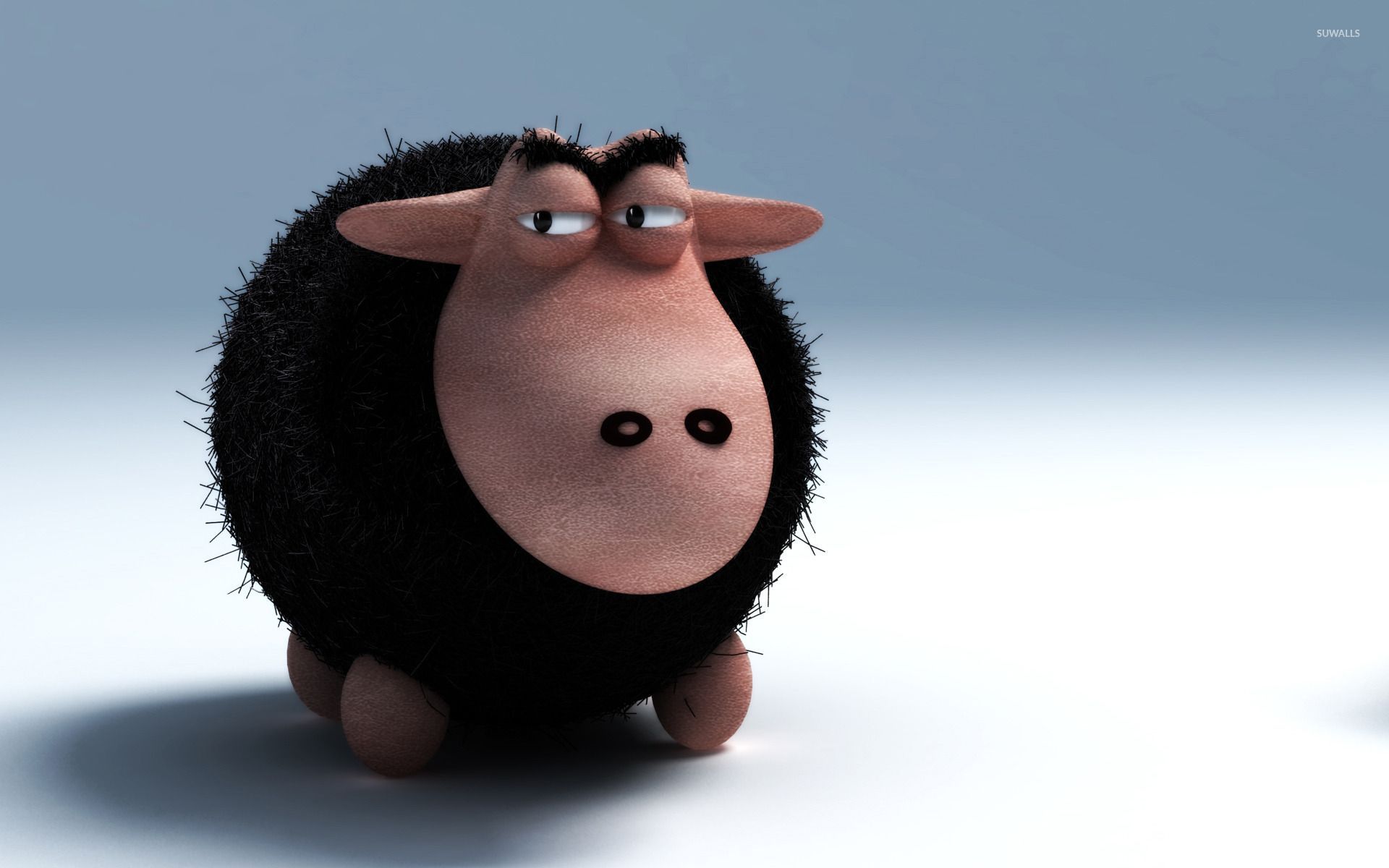 Pecora nera 3D cartoon, 1920x1200 Full HD+, Desktop