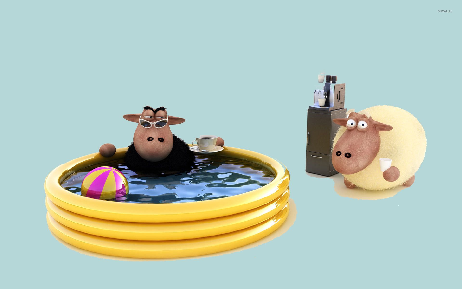 Pecora nera in piscina, 1920x1200 WUXGA, PC Desktop