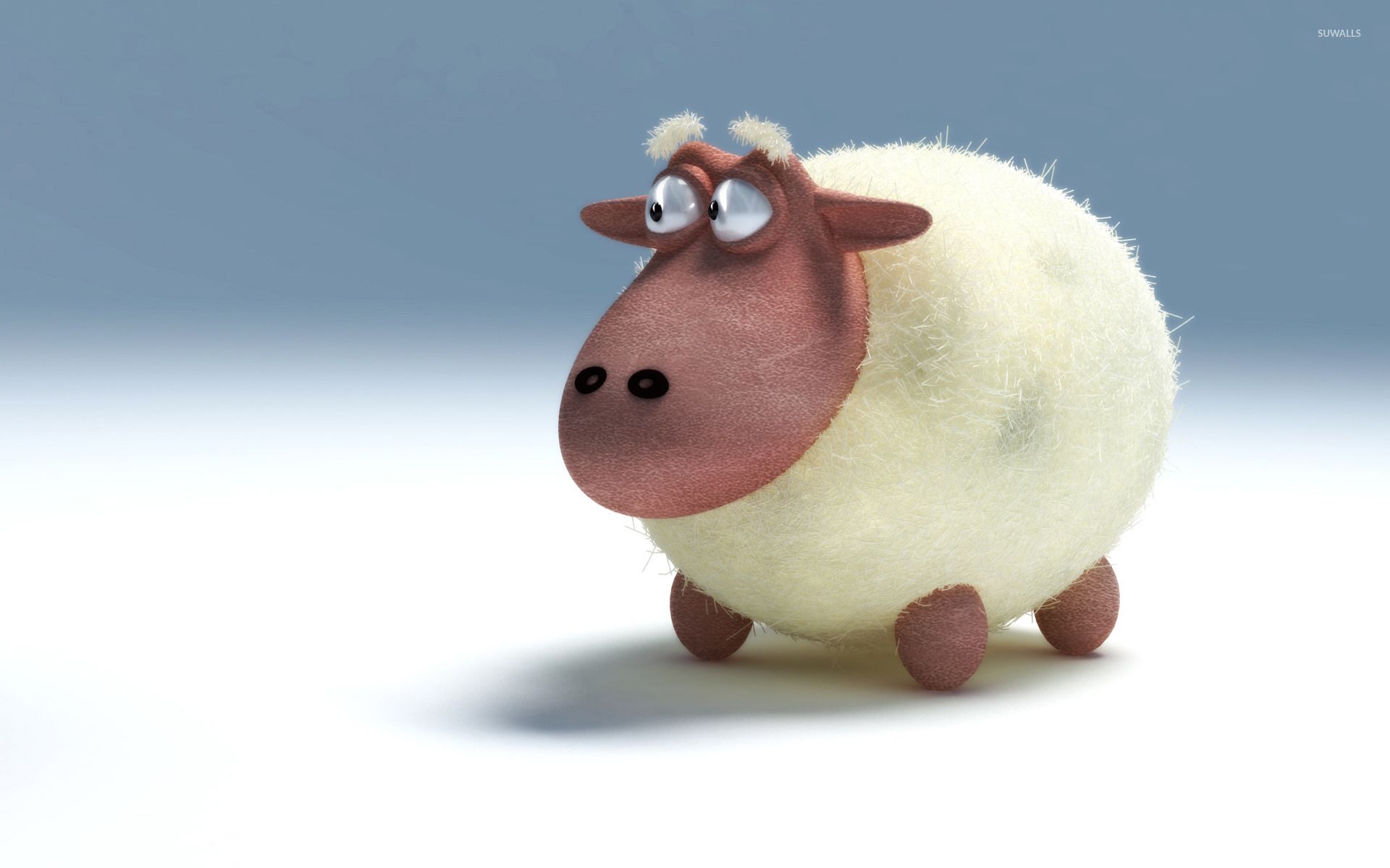 Pecora bianca 3D animata, 1920x1200 Full HD+, iMac
