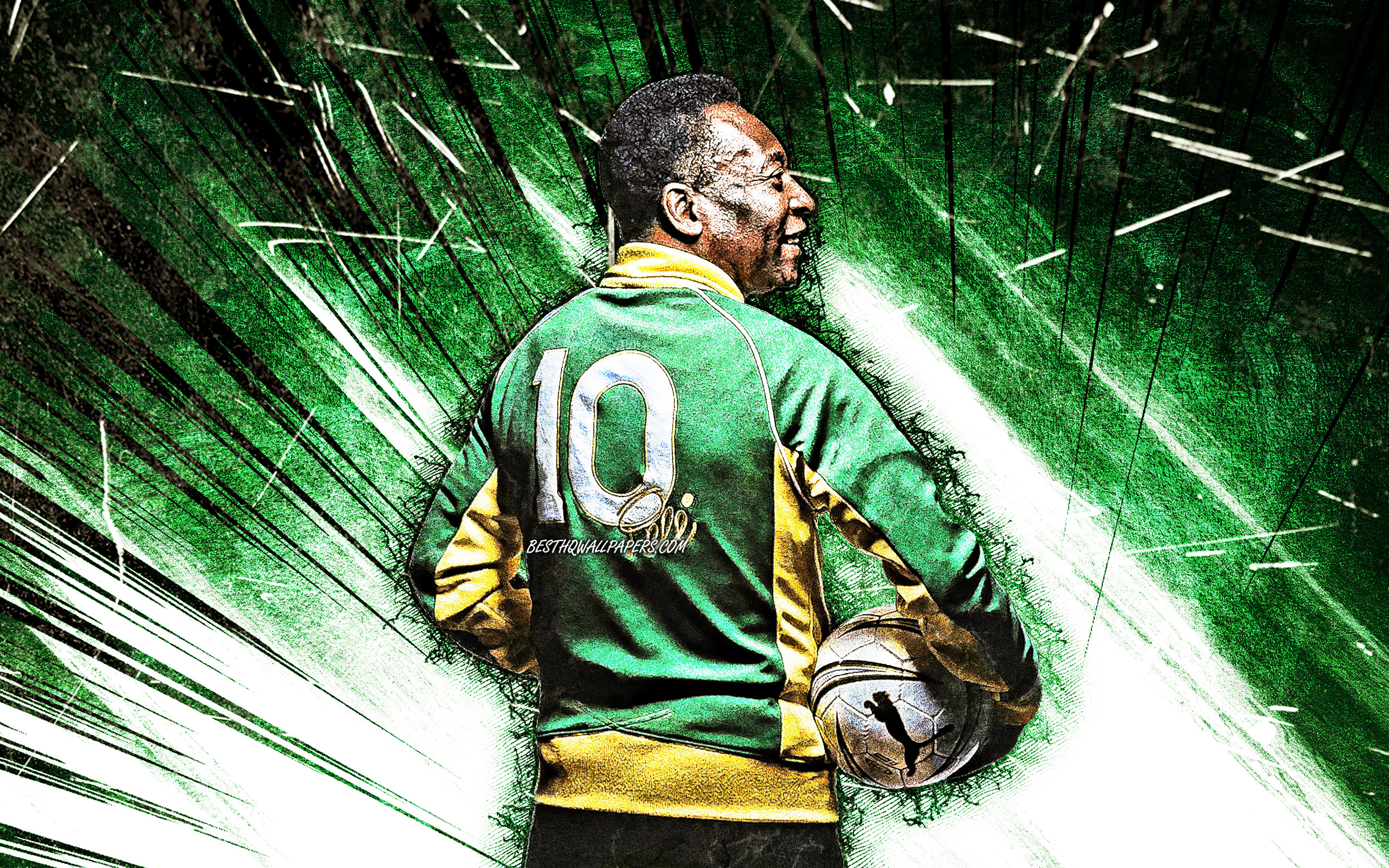 Pelé maglia numero 10, 3840x2400 4K, Desktop 4K