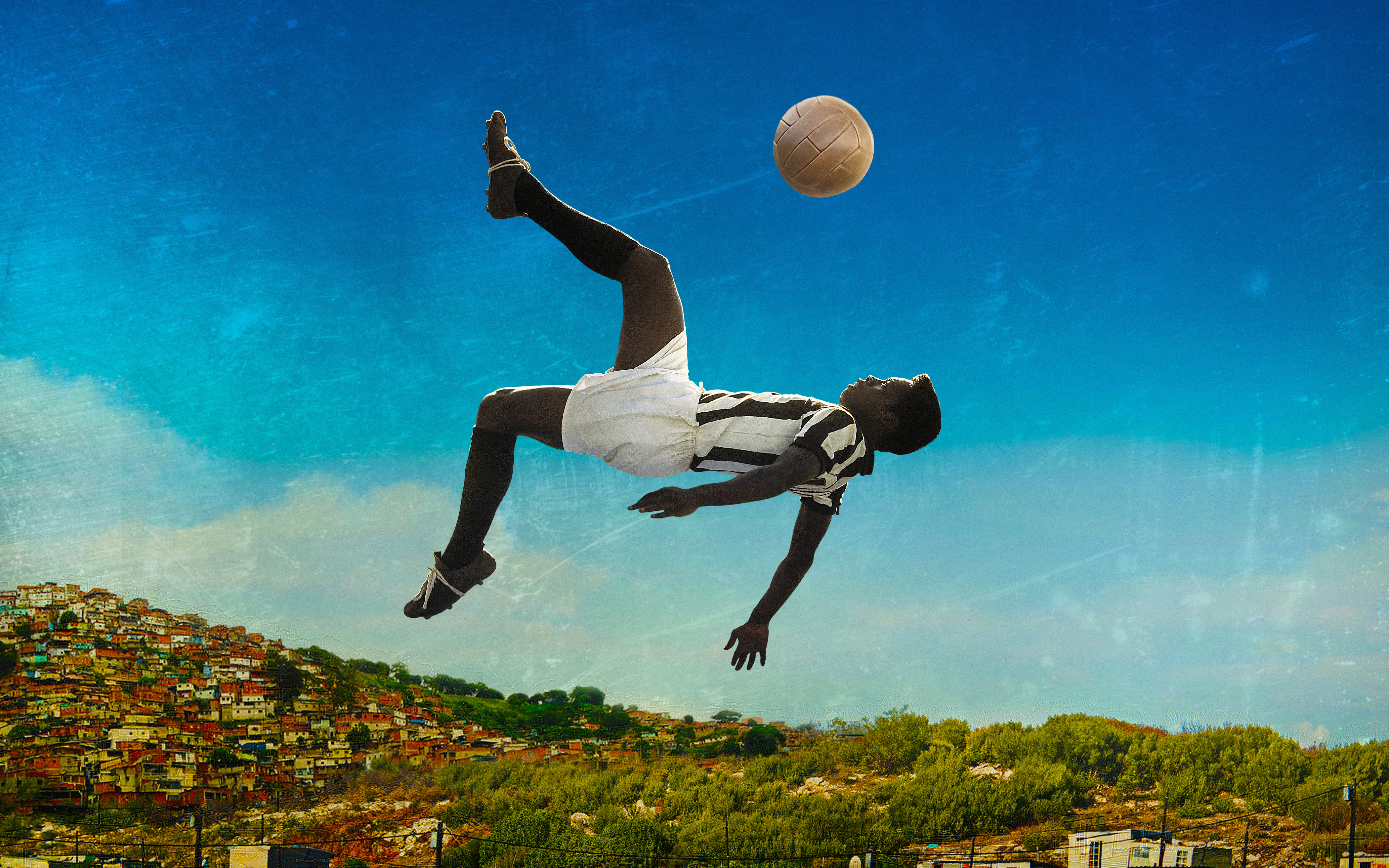 Pelé rovesciata su Rio, 4200x2625 4K Ultra HD, Monitor 4K