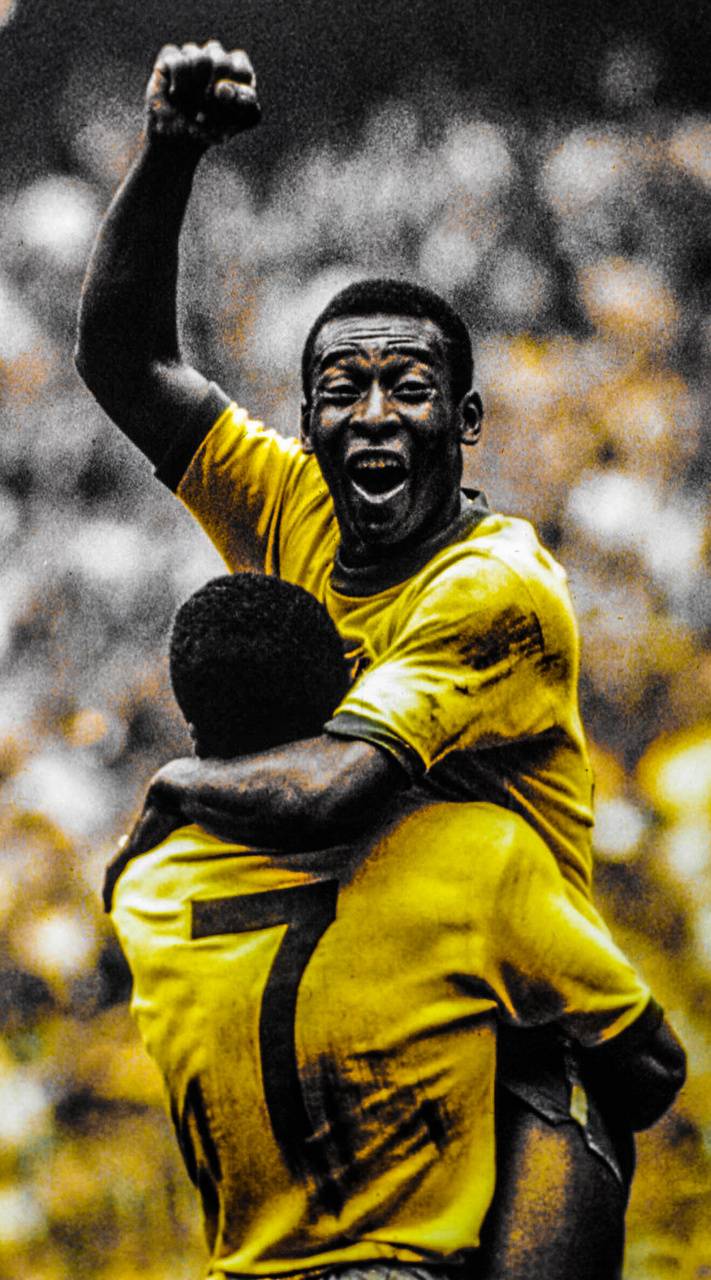 Pelé esultanza maglia Brasile, 711x1280 Full HD Verticale, iPhone