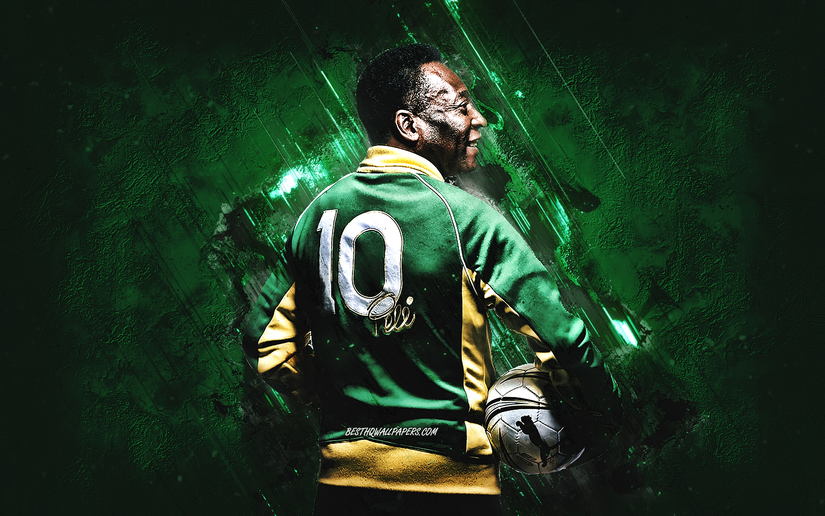 Pelé calciatore maglia numero 10, 2880x1800 2K+, Laptop
