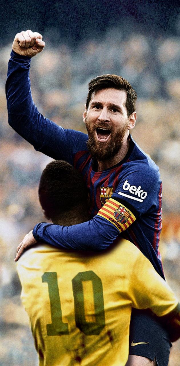 Messi esulta con maglia 10, Inter Miami, 630x1280 Full HD Verticale, Smartphone