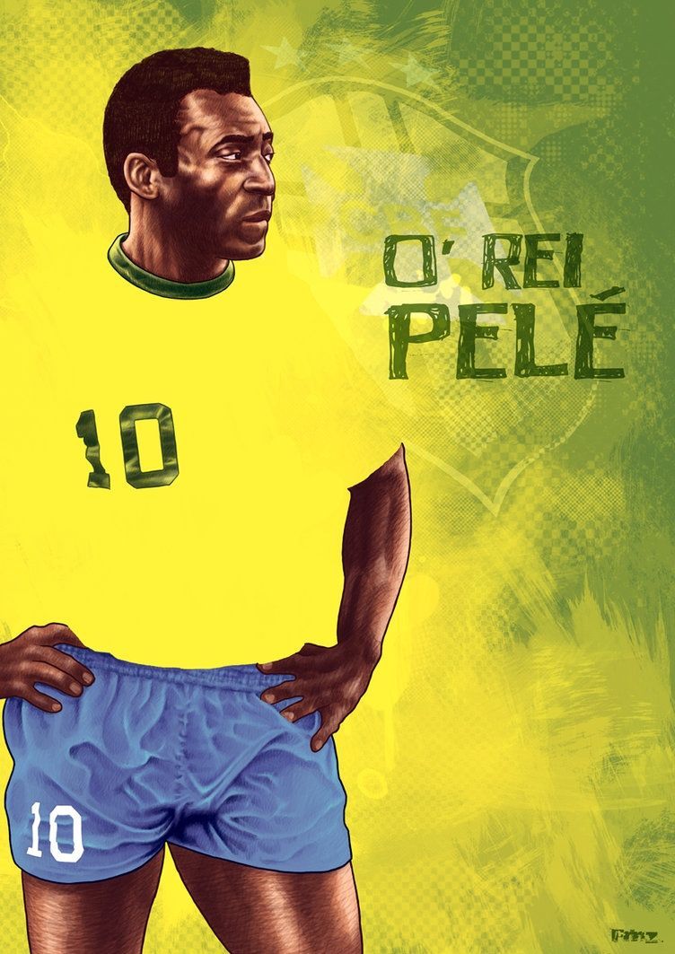 Pelé O Rei calcio Brasile, 752x1063 Verticale, Telefono