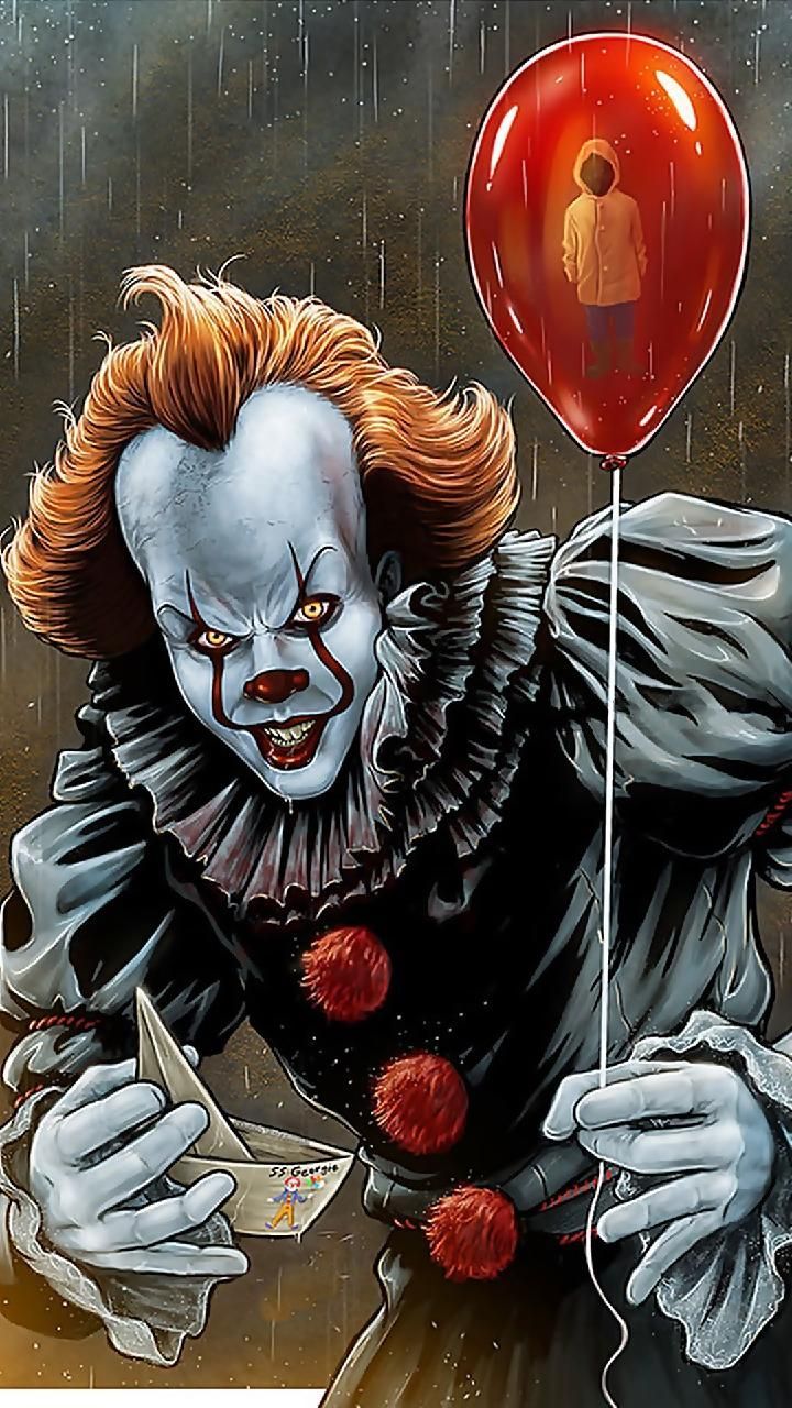 Pennywise clown con palloncino, 720x1280 Full HD Verticale, Smartphone