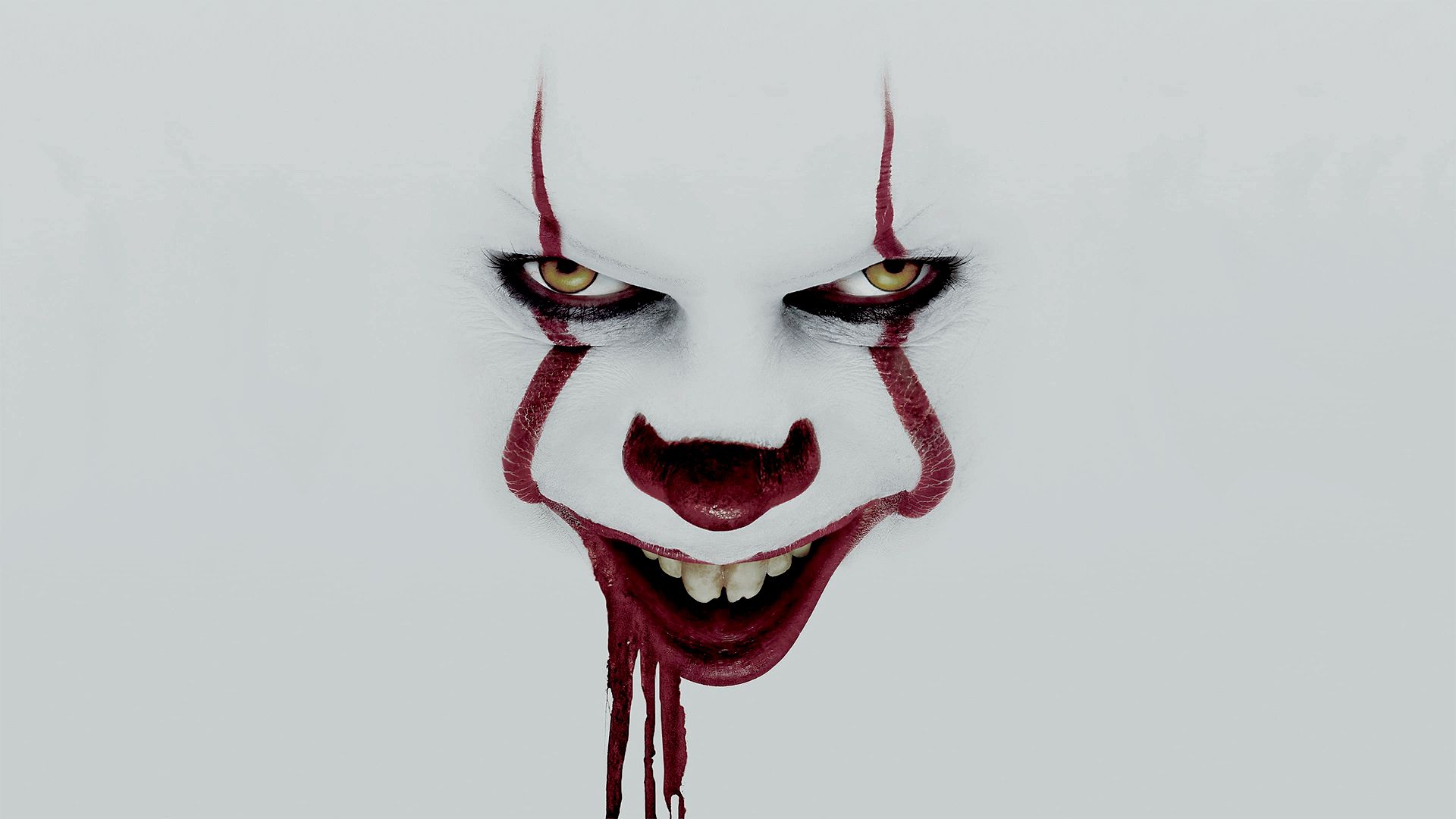 Pennywise viso clown minimalista, 1920x1080 Full HD, PC Desktop