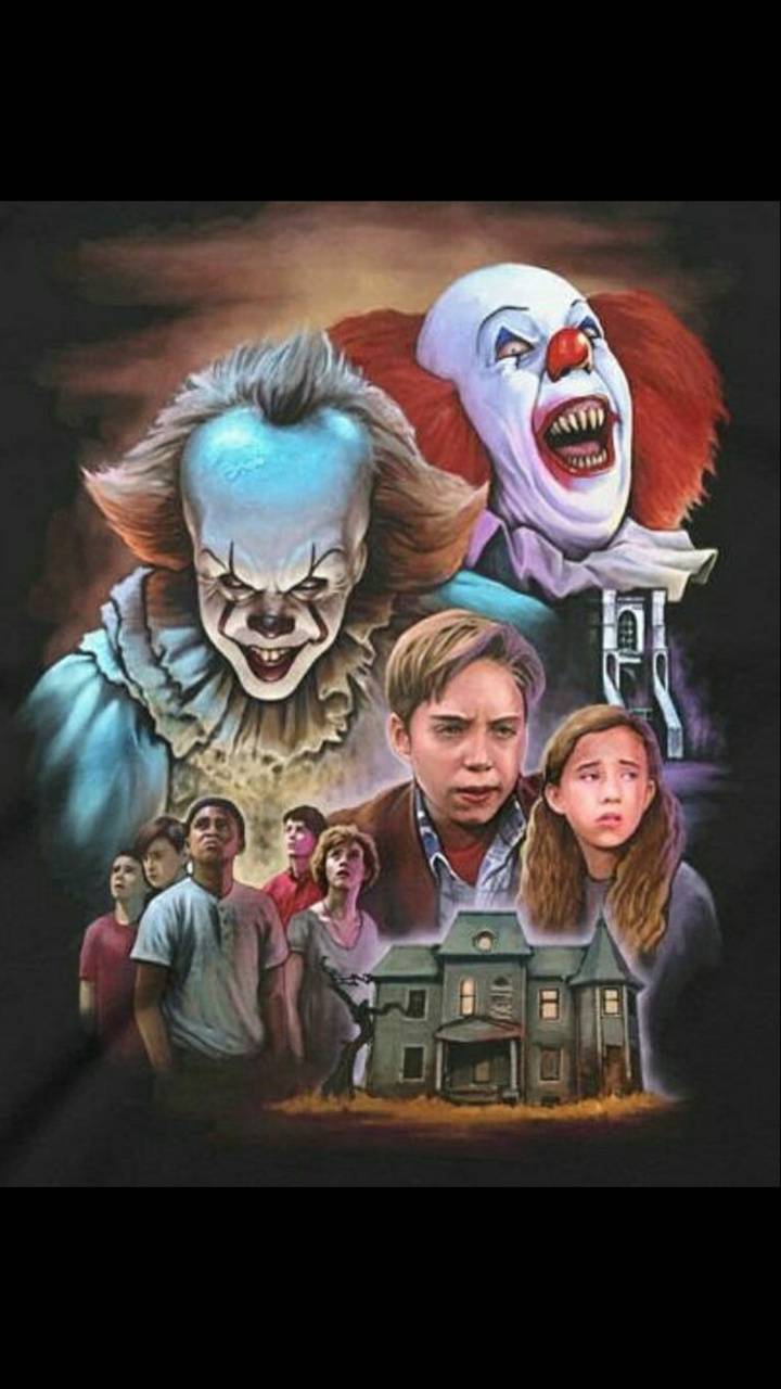 Pennywise clown IT film, 720x1280 Full HD Verticale, Smartphone