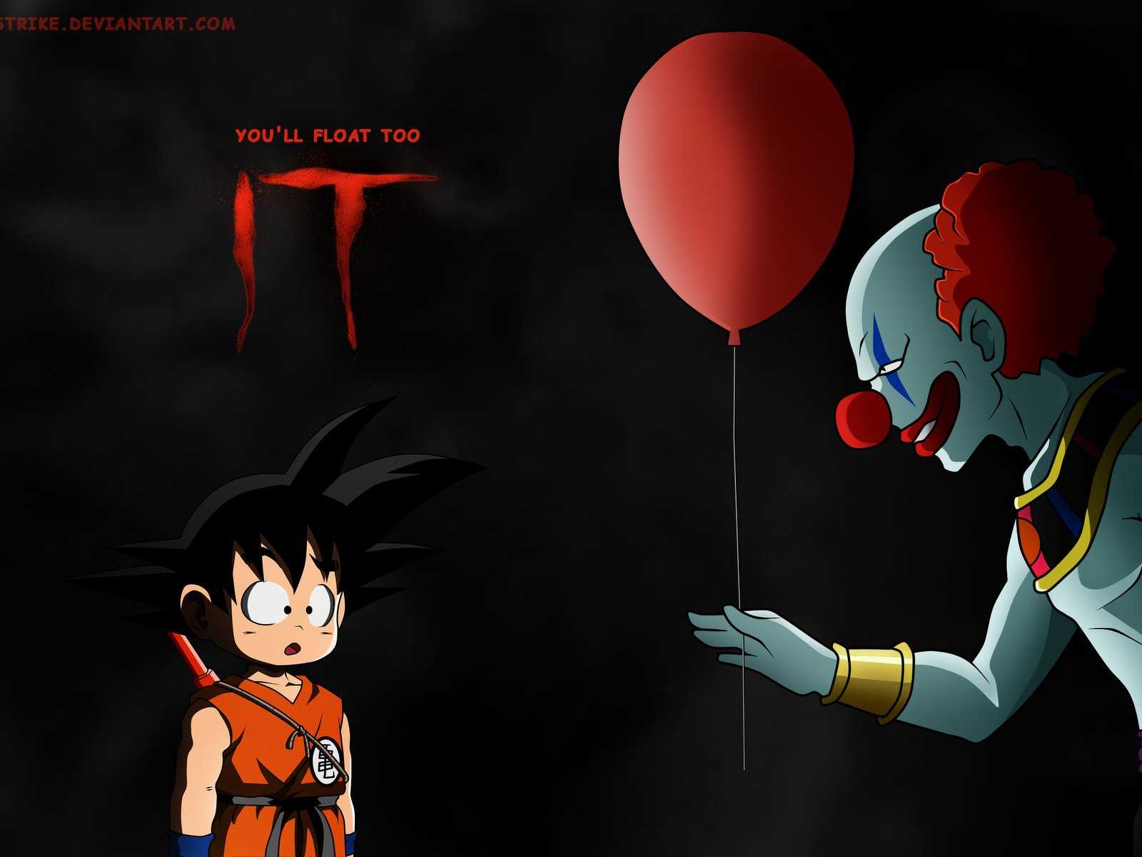 Goku e Pennywise con palloncino, Saiyan, 1600x1200 900p, Laptop
