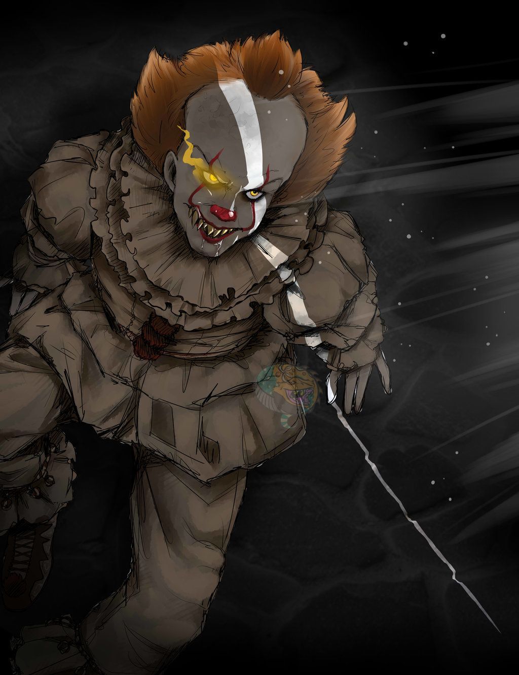 Pennywise clown horror, 1024x1330 Verticale, Telefono