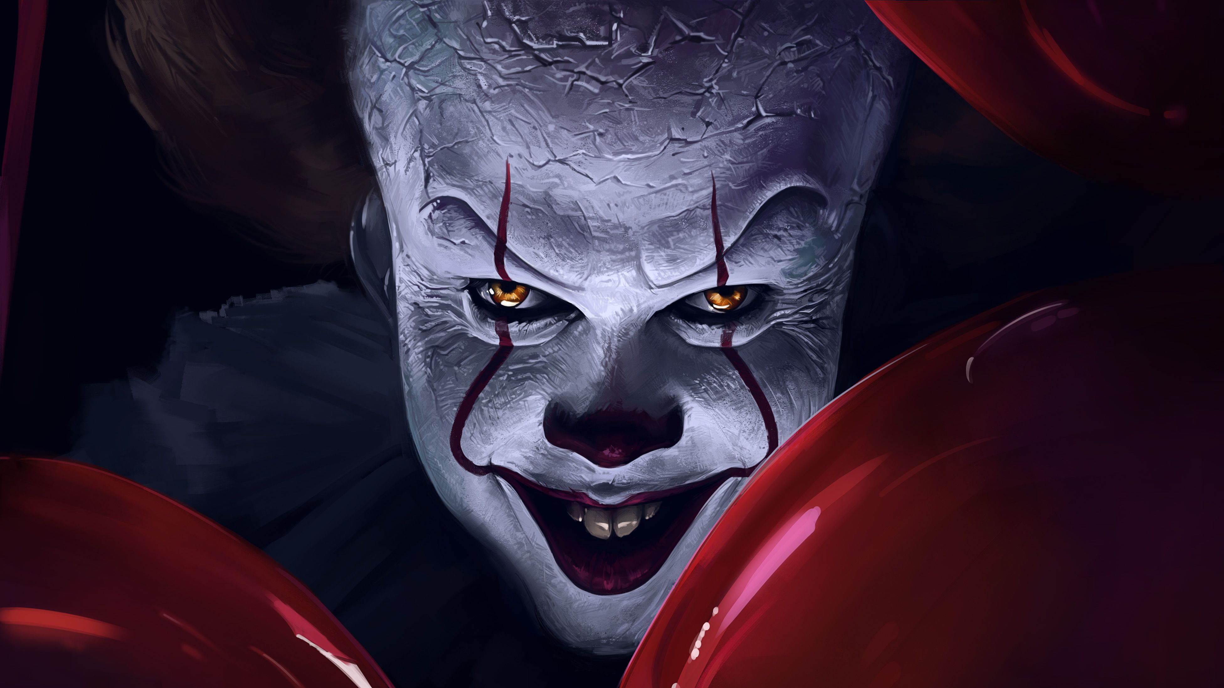 Pennywise clown palloncini rossi, 3904x2196 4K Ultra HD, Smart TV 4K