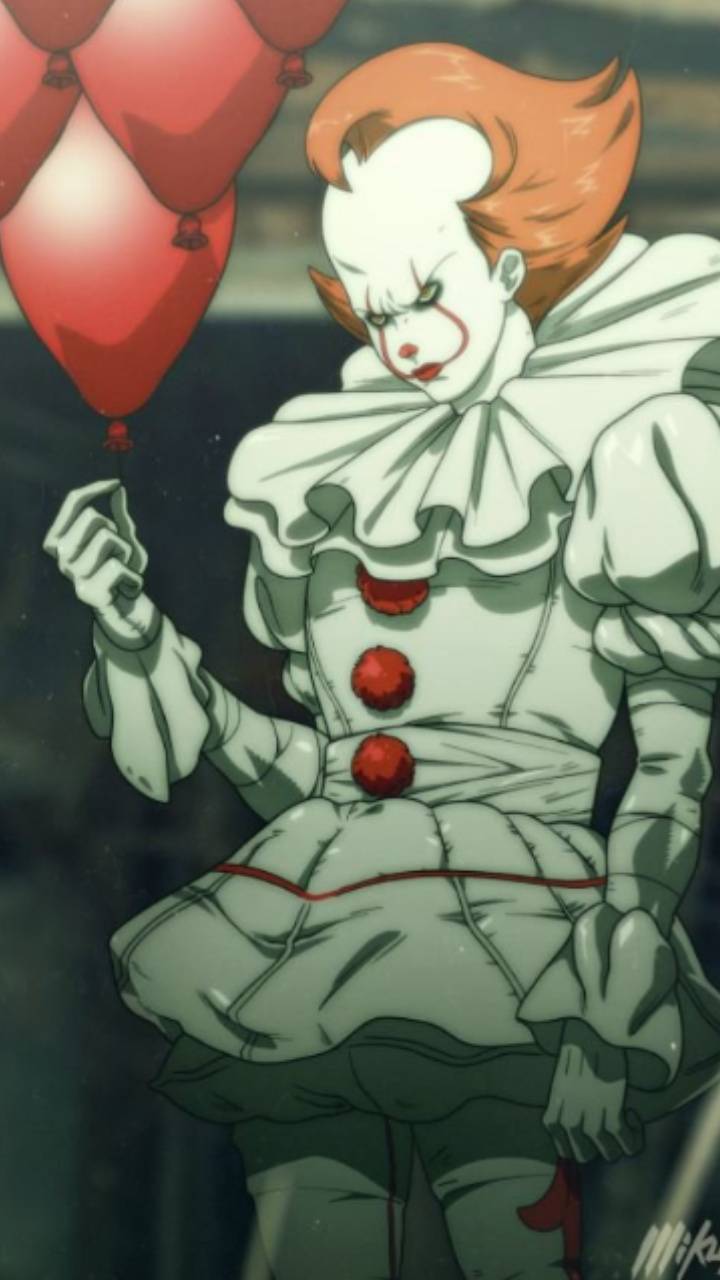 Pennywise anime clown palloncino, 720x1280 Verticale, Mobile