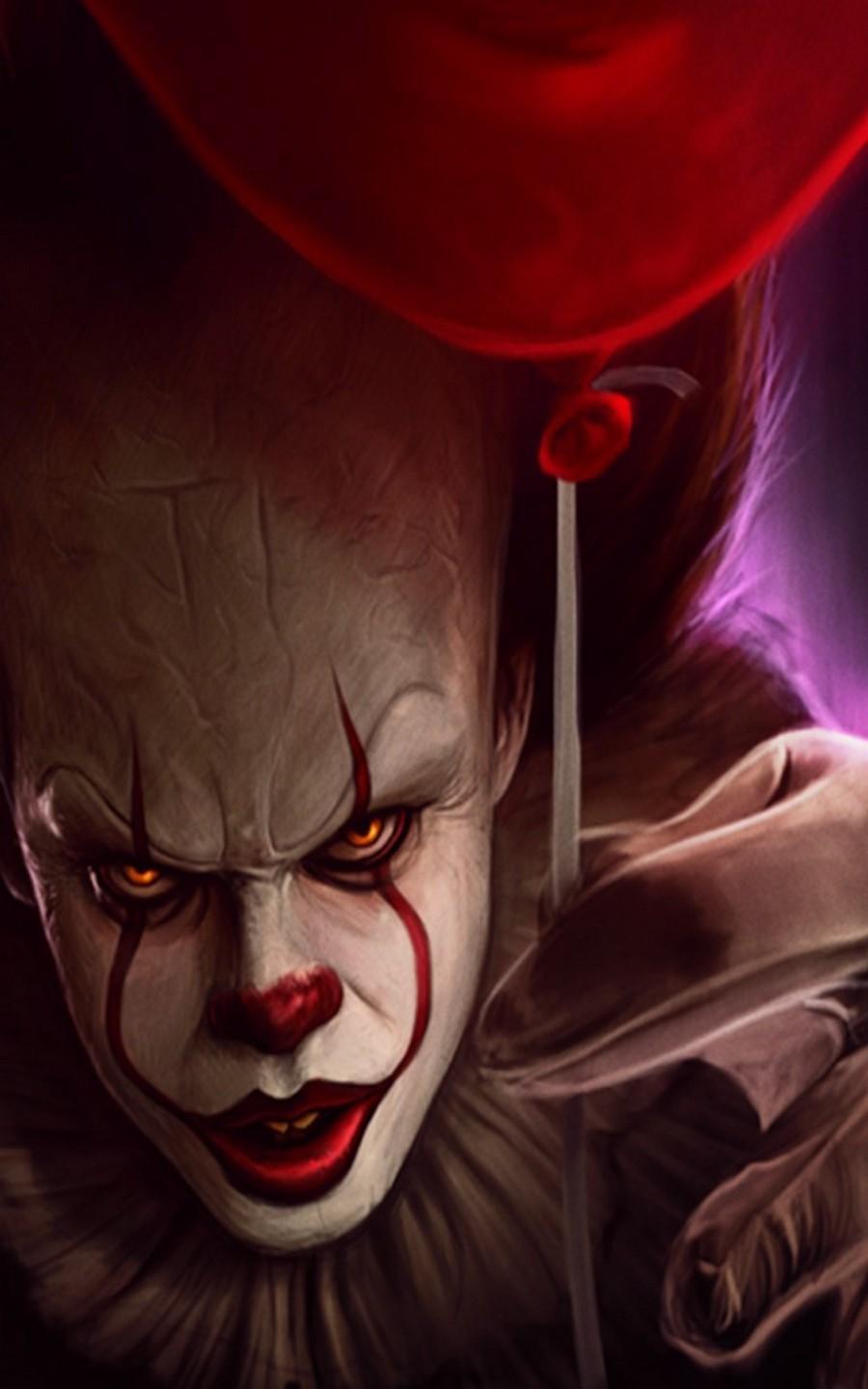 Pennywise clown horror IT, 900x1440 Verticale, Mobile