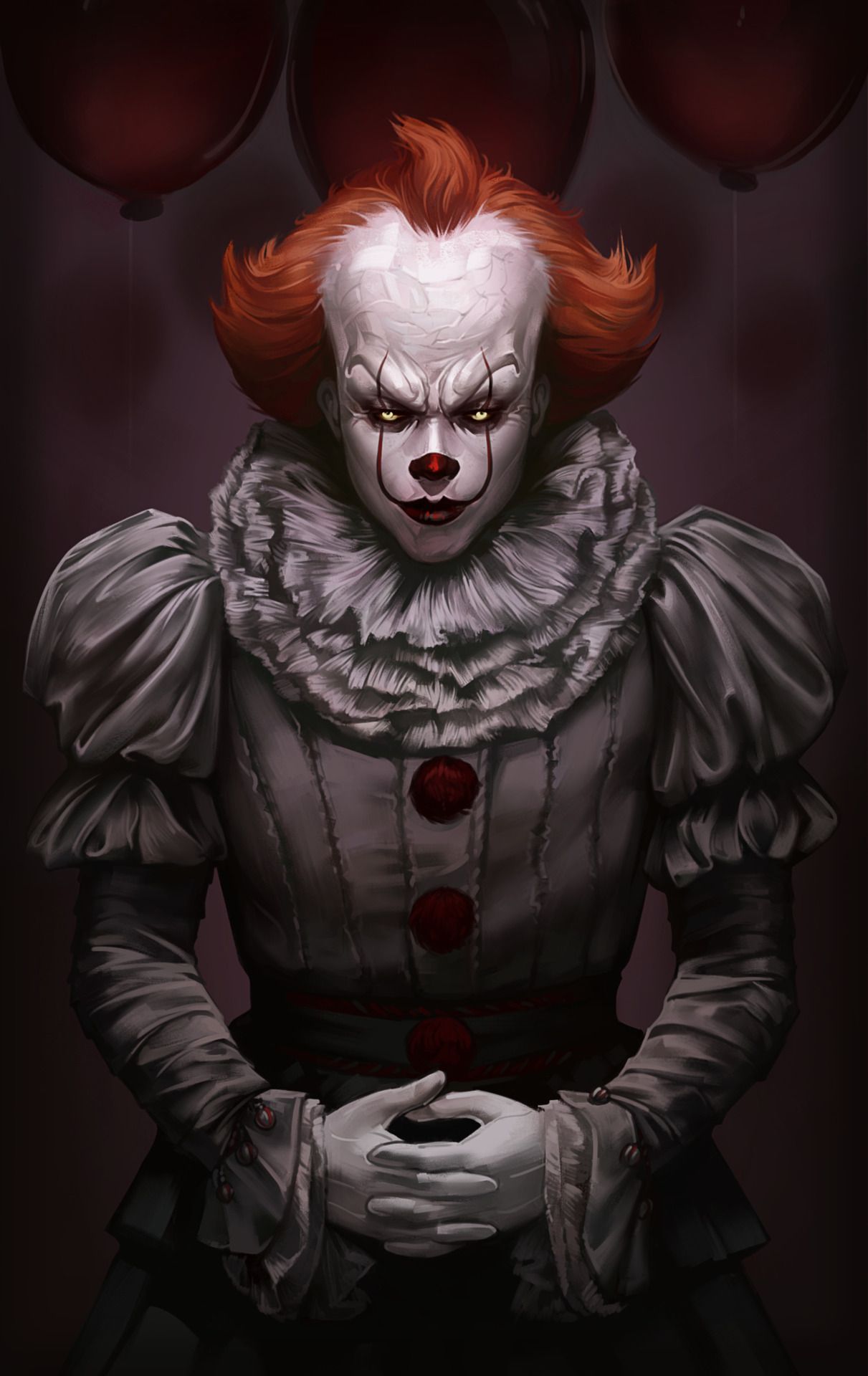 Pennywise clown horror inquietante, 1211x1920 Full HD Verticale, Smartphone
