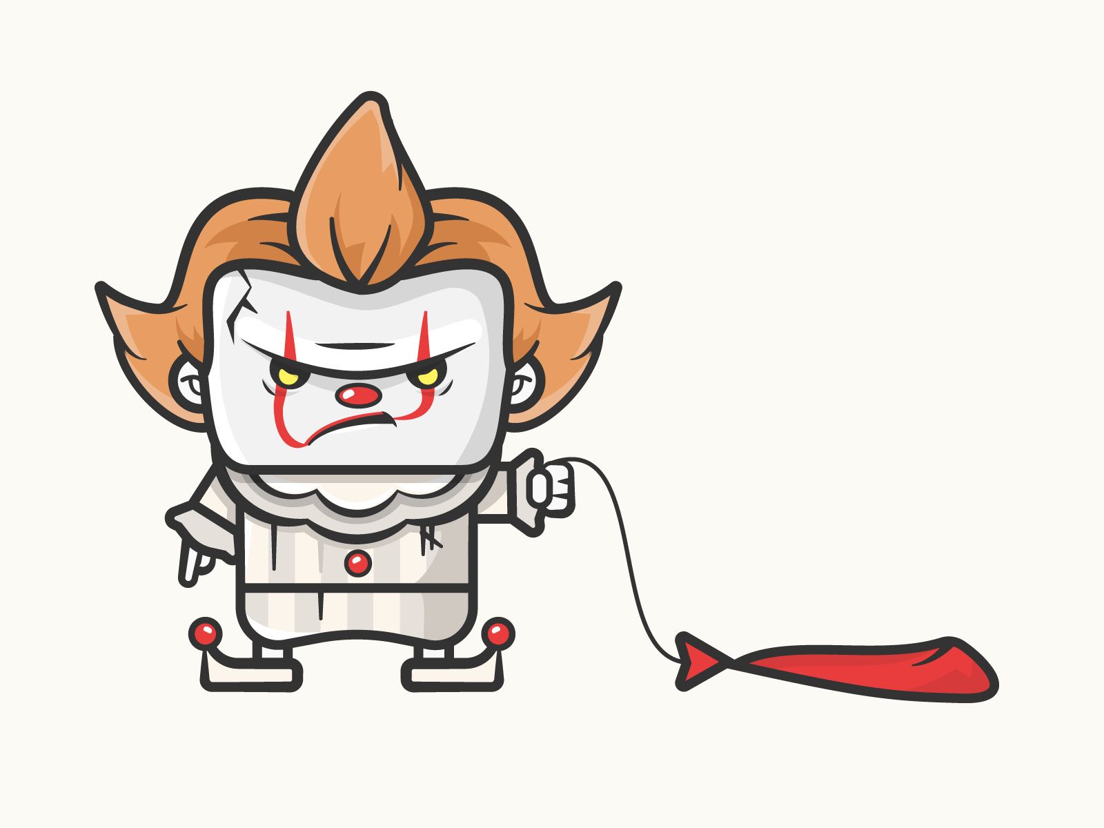 Pennywise clown chibi con palloncino, 1600x1200 HD Ready, Desktop