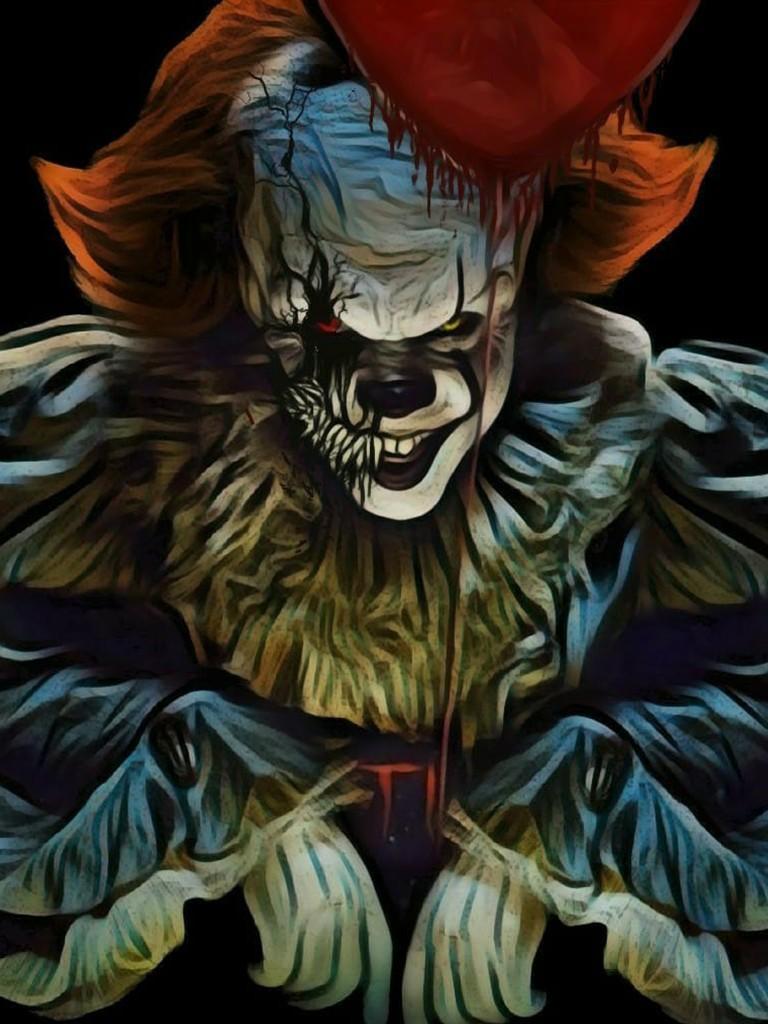 Pennywise clown horror, 768x1024 Verticale, Telefono